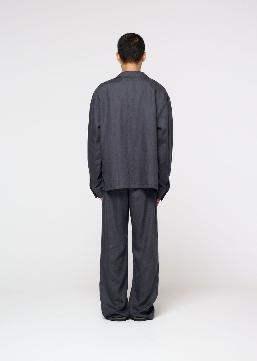 Linen Pocket Jacket, Blue — vue 4