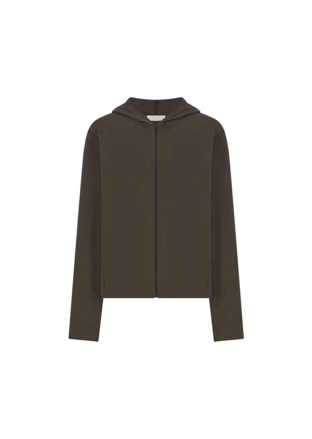 Jersey Hooded Jumper, Brown