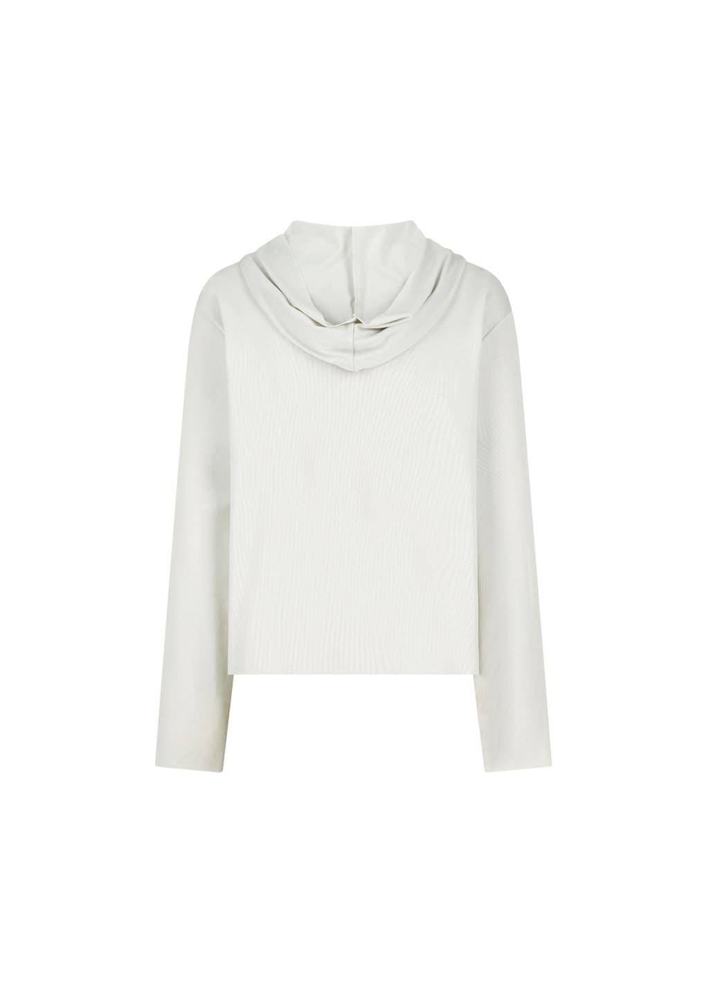 Jersey Hooded Jumper, Ivory — vue 1