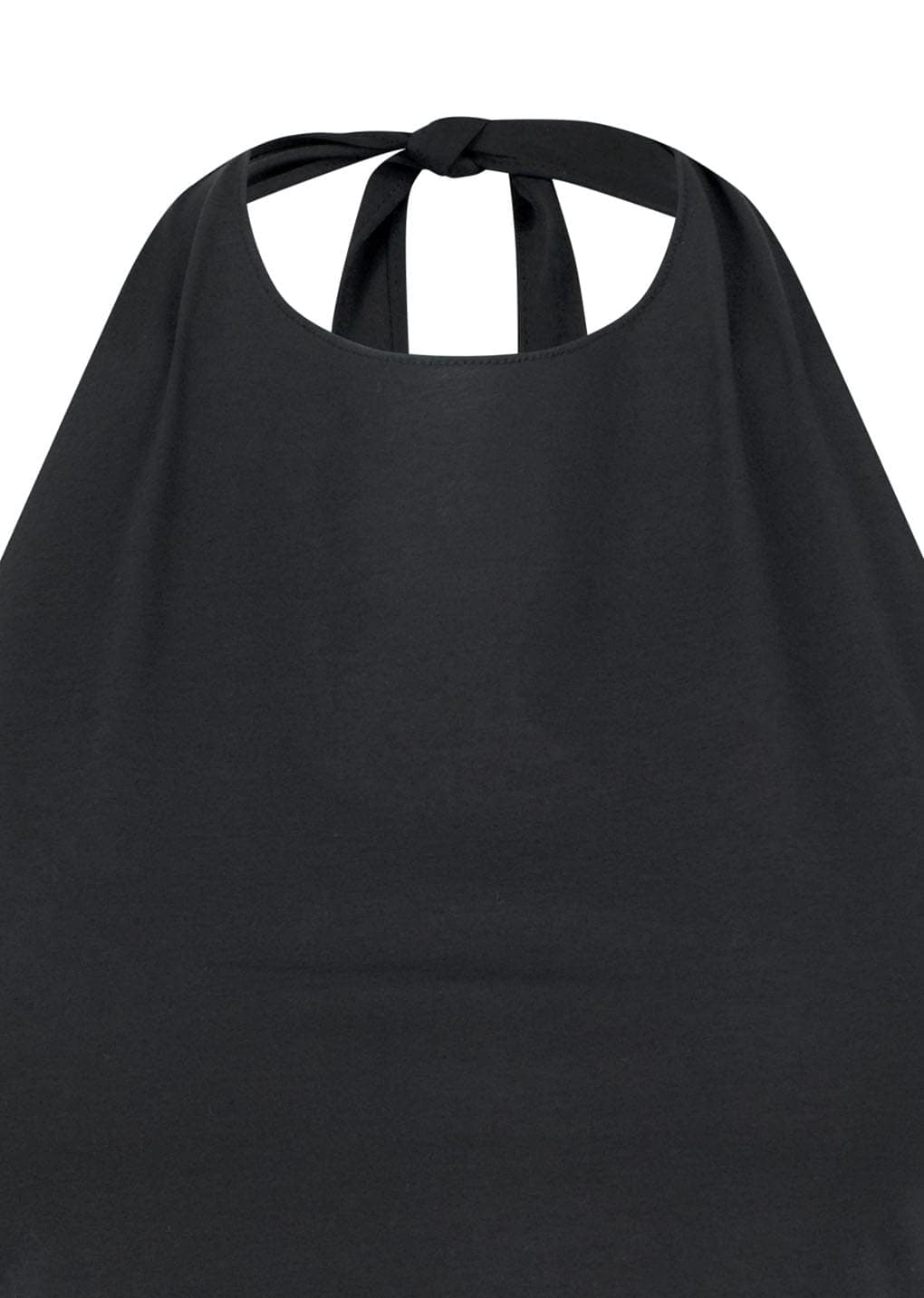 Jersey Halter Neck Top, Charcoal — vue 7