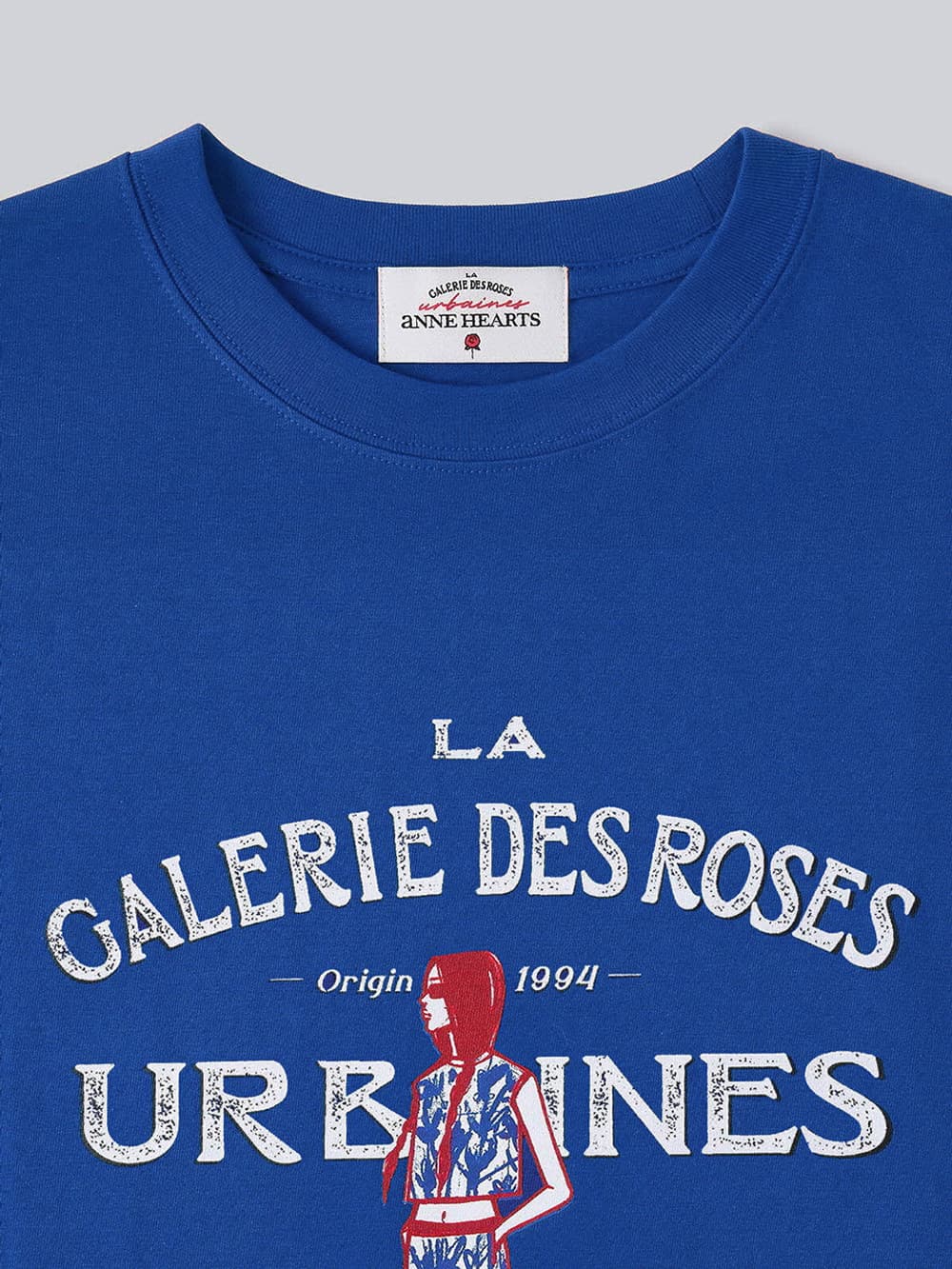 French Muse Artwork Tee (Blue) — vue 6