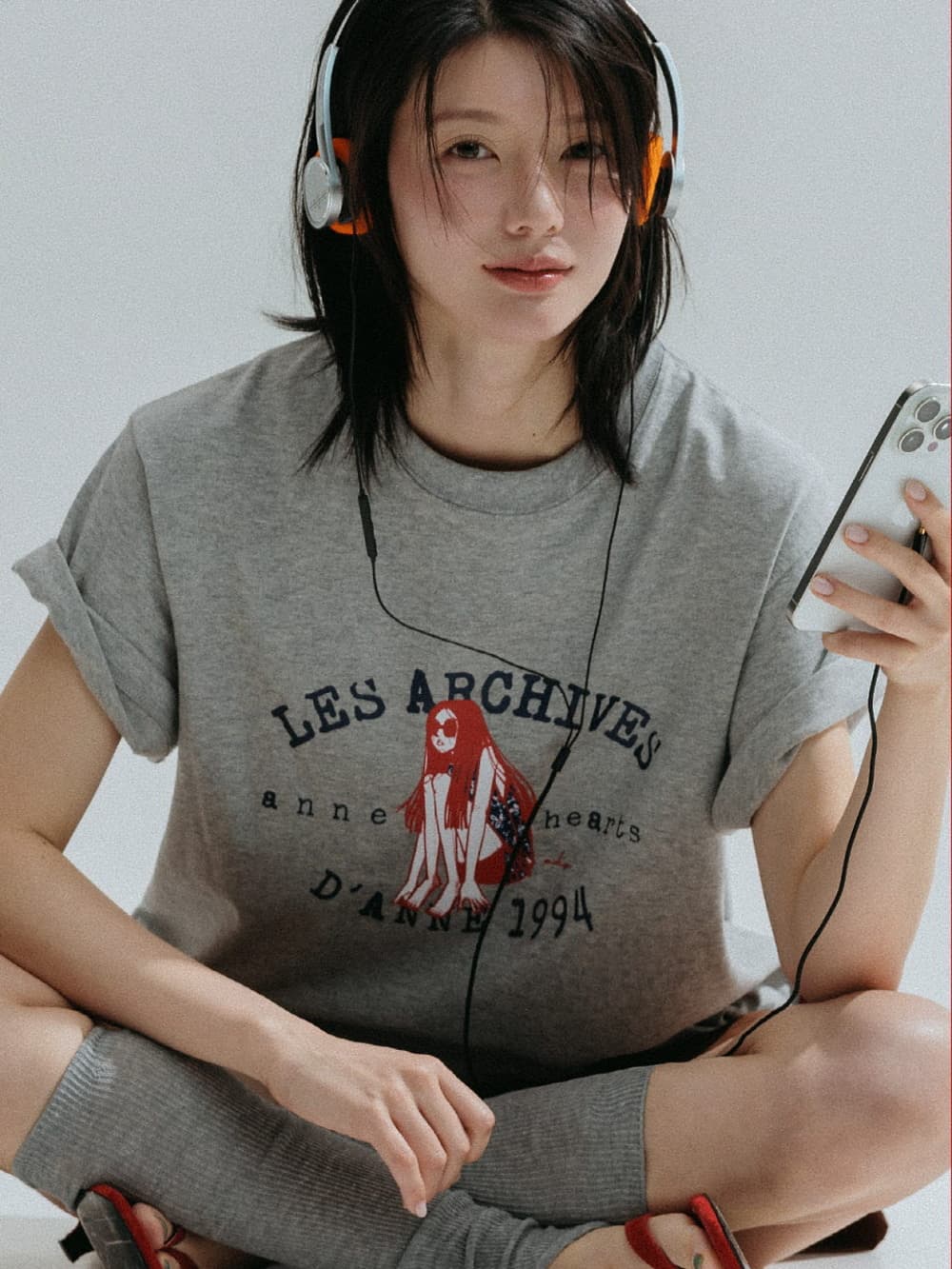 1994 Girl Archive Graphic Tee (Melange) — vue 3