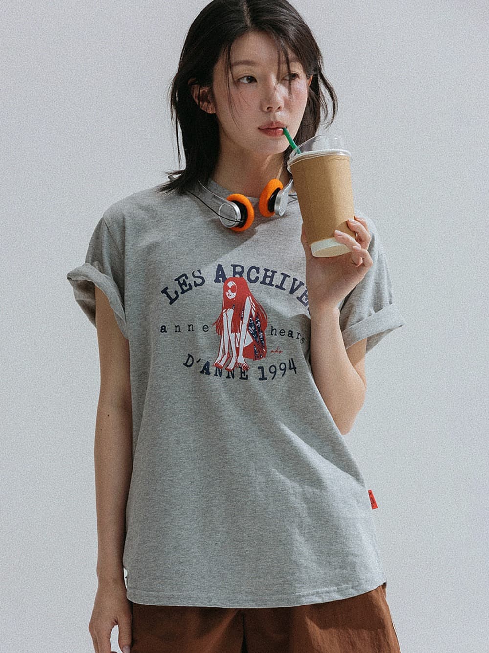 1994 Girl Archive Graphic Tee (Melange) — vue 1
