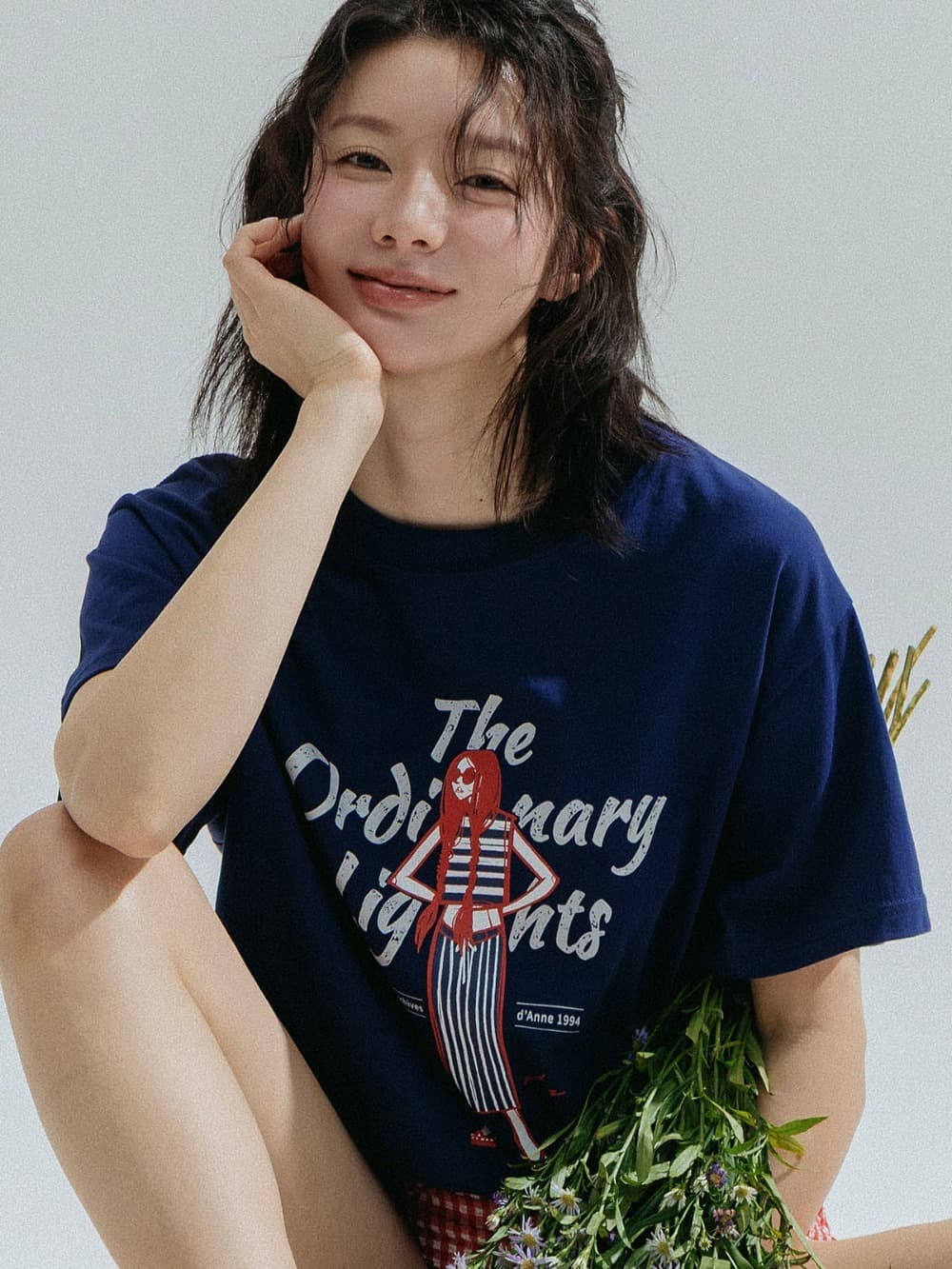 Ordinary Girl Tee (Navy) — vue 1