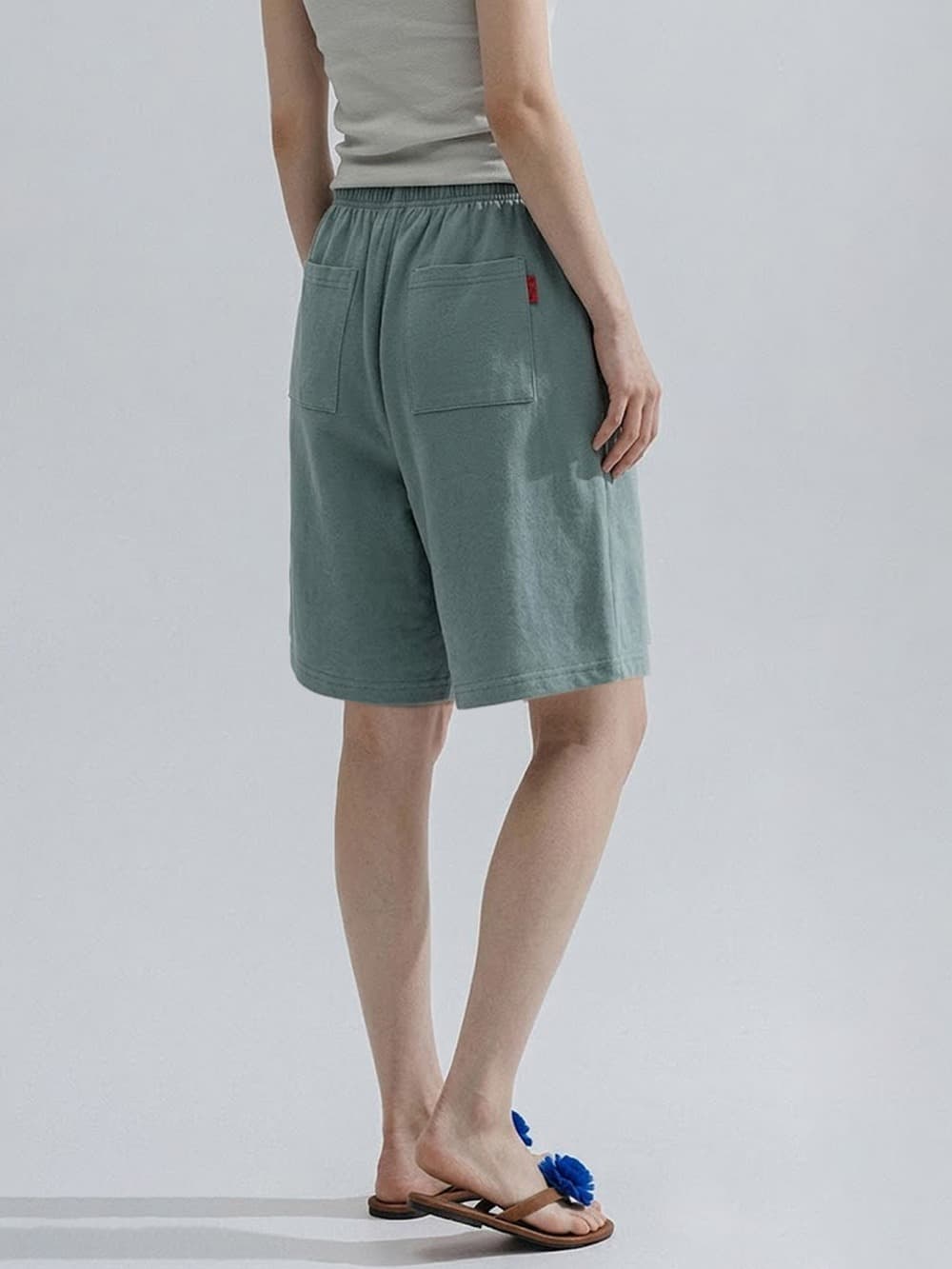 Bermuda Jersey Shorts (Sage Green)