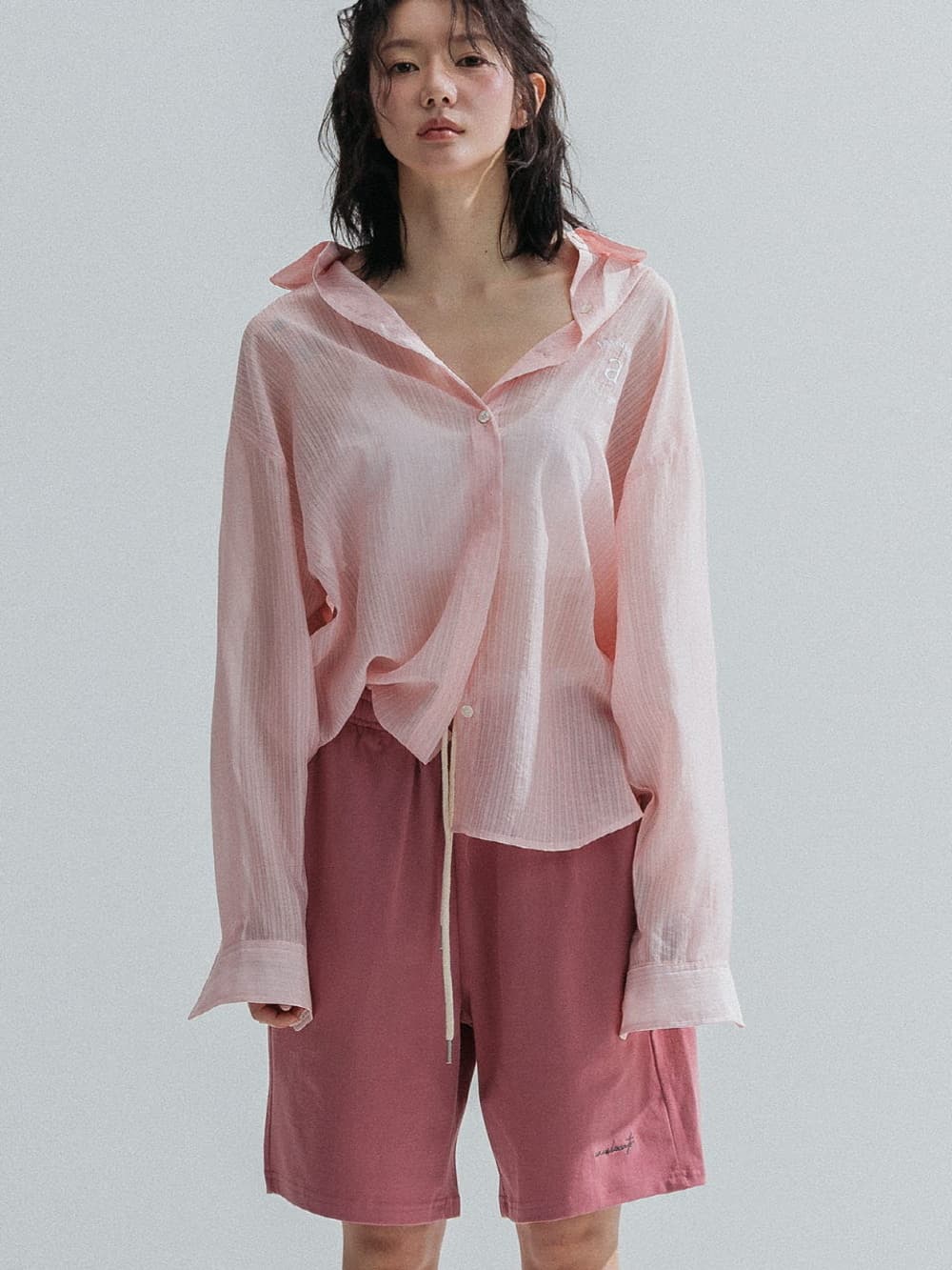 Bermuda Jersey Shorts (Indie Pink) — vue 3