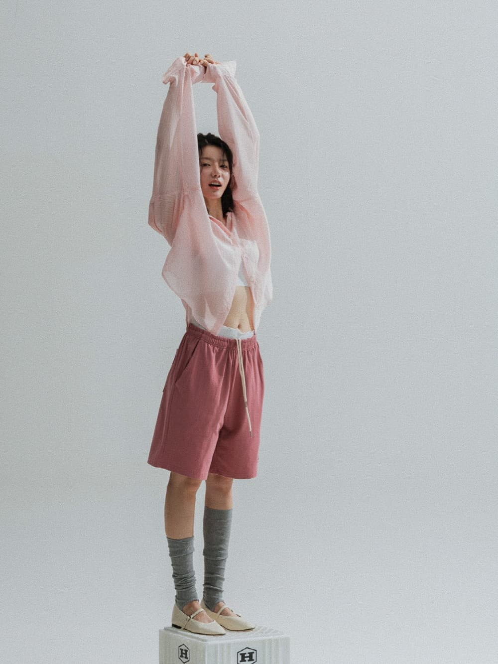 Bermuda Jersey Shorts (Indie Pink) — vue 5