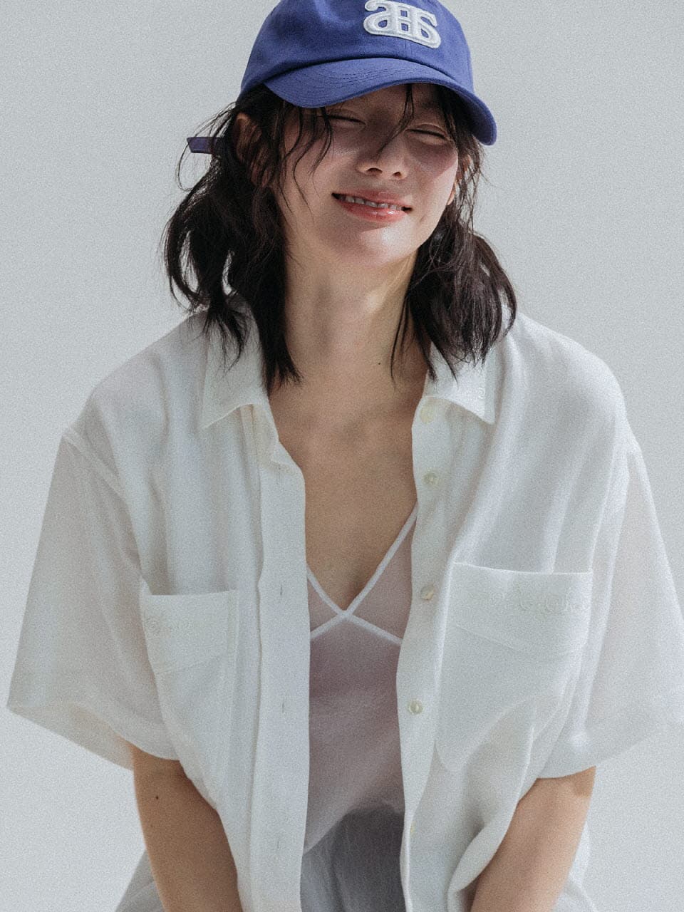 Soft Embroidery Cotton Shirt (Ivory) — vue 6