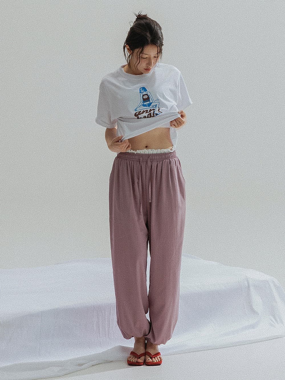 Fluid Lounge Pants (Purple) — vue 1