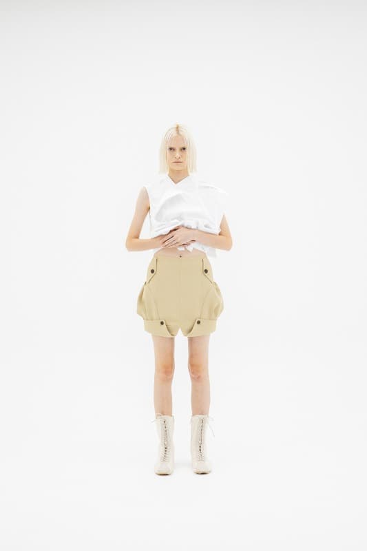 Collar Detail Mini Skirt — vue 1