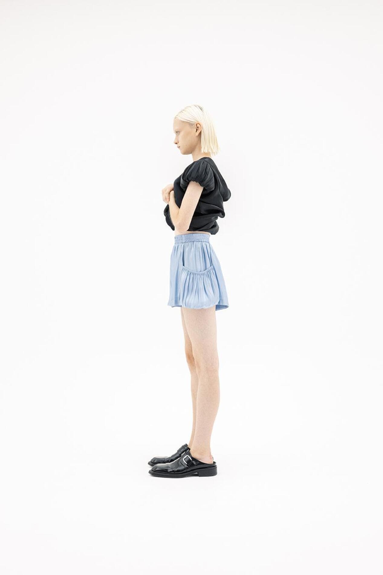 Glossy Boxer Shorts (Blue) — vue 4