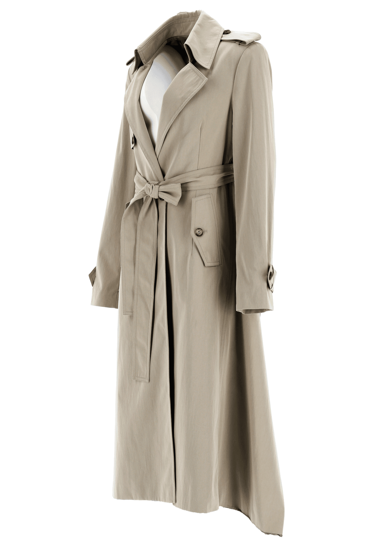 Expandable Asymmetric Trench Coat — vue 2