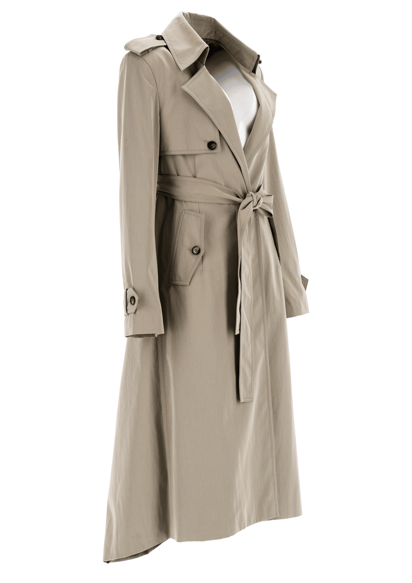 Expandable Asymmetric Trench Coat — vue 7