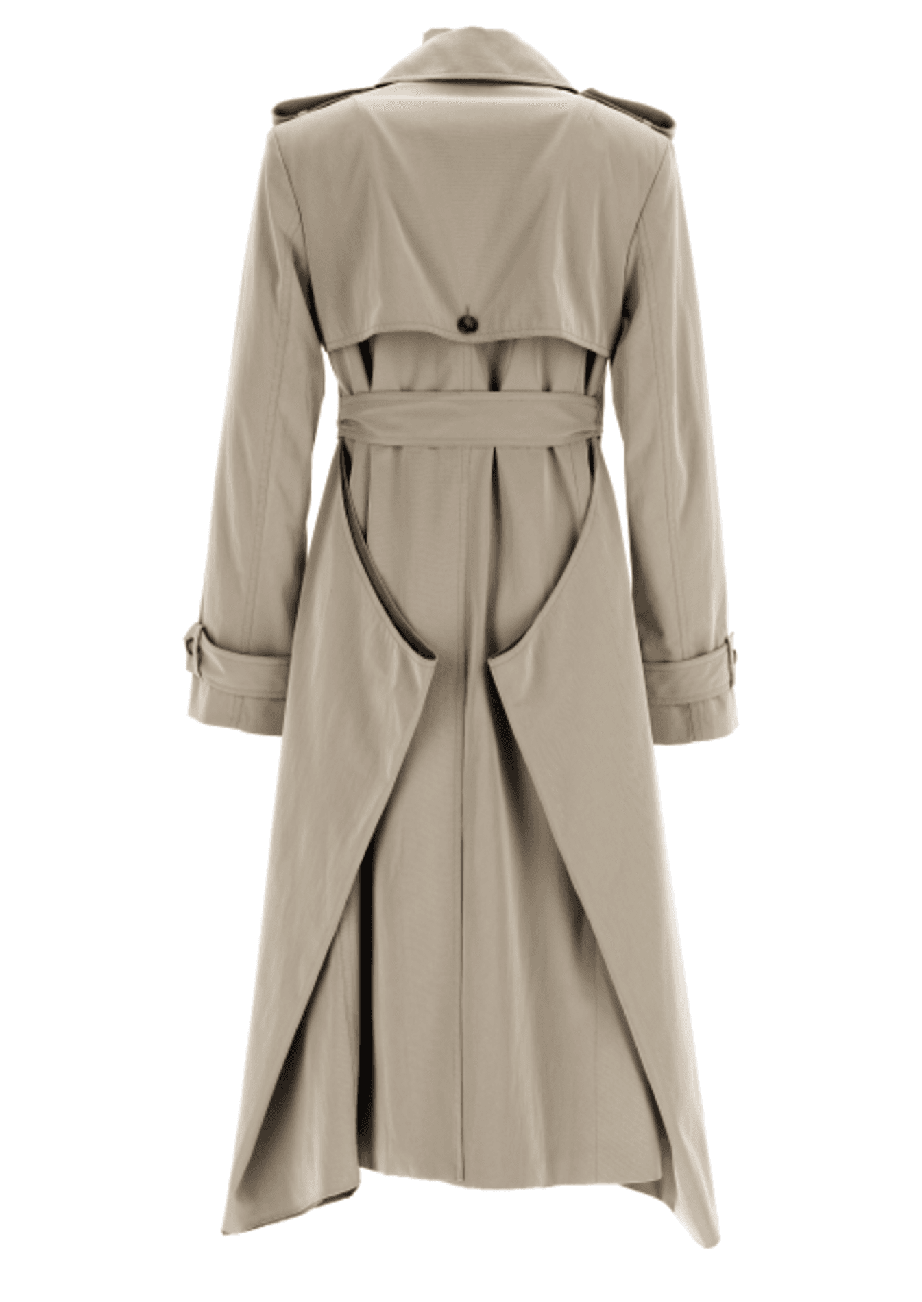 Expandable Asymmetric Trench Coat — vue 8