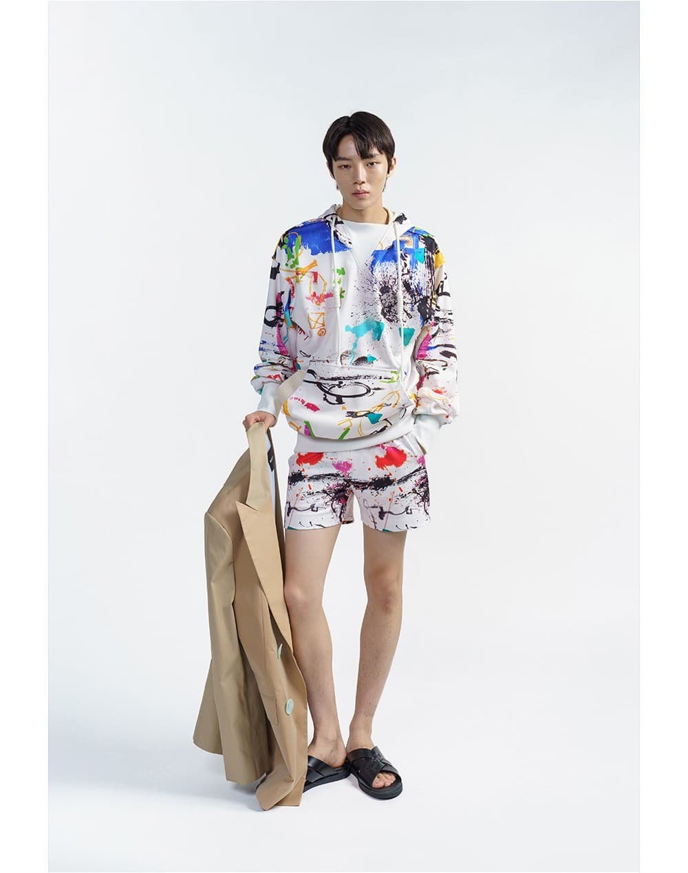 Artwork White Hoodie — vue 5
