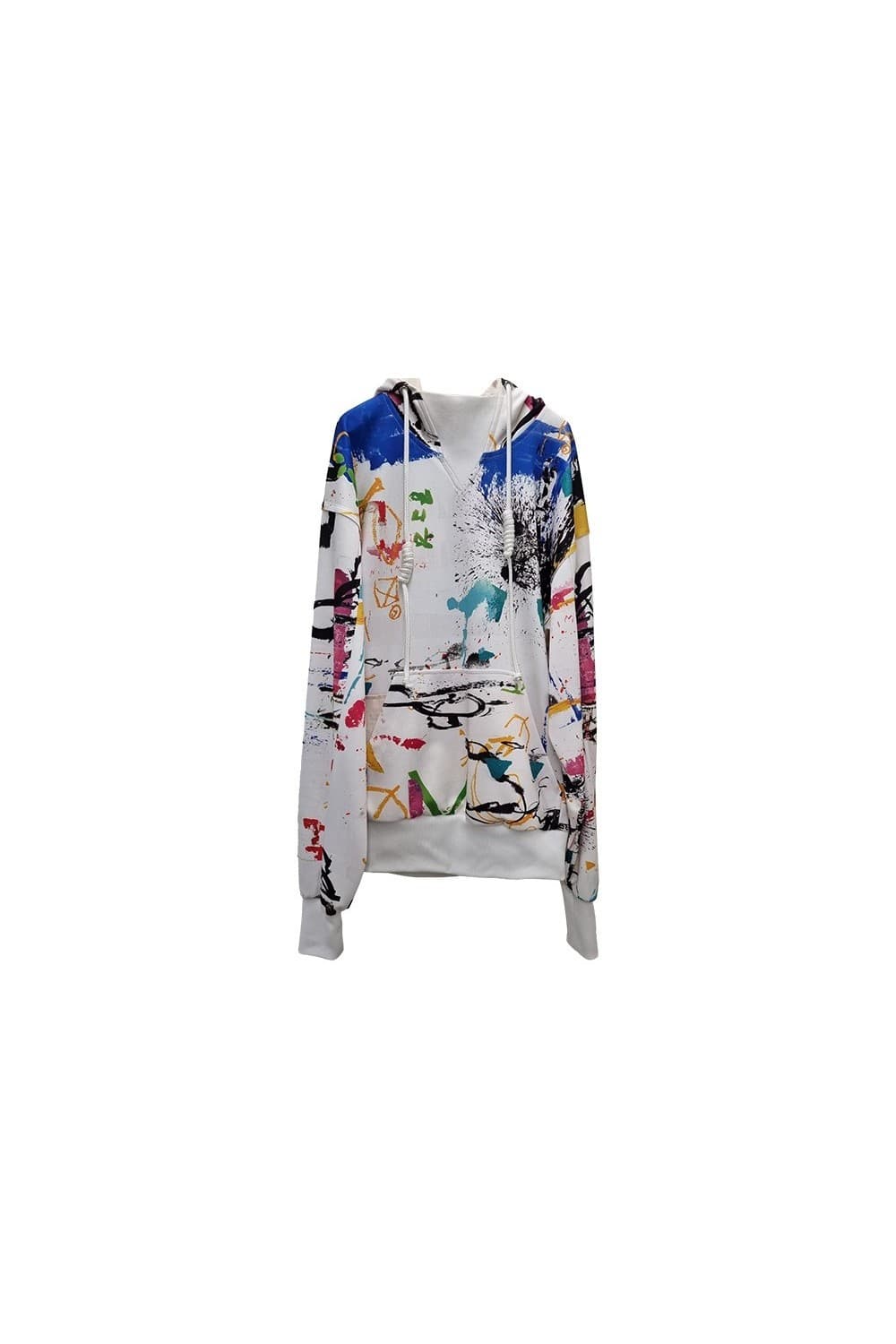 Artwork White Hoodie — vue 10
