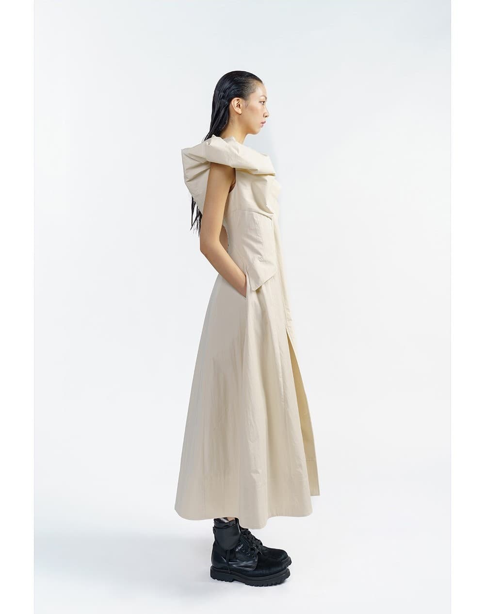 Cream Angel Long Vest — vue 5