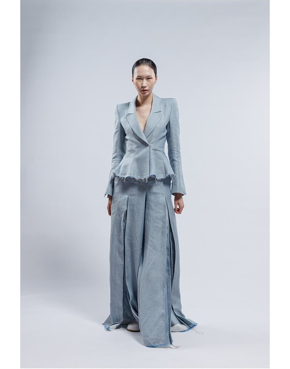 Peplum Details Double Tailored Short Jacket — vue 10
