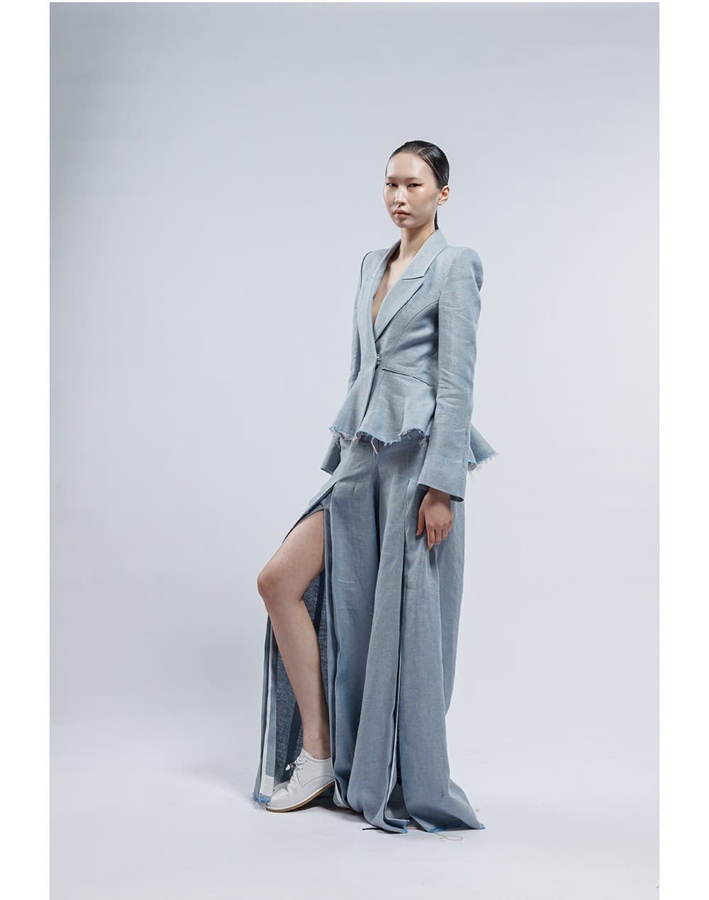 Peplum Details Double Tailored Short Jacket — vue 11