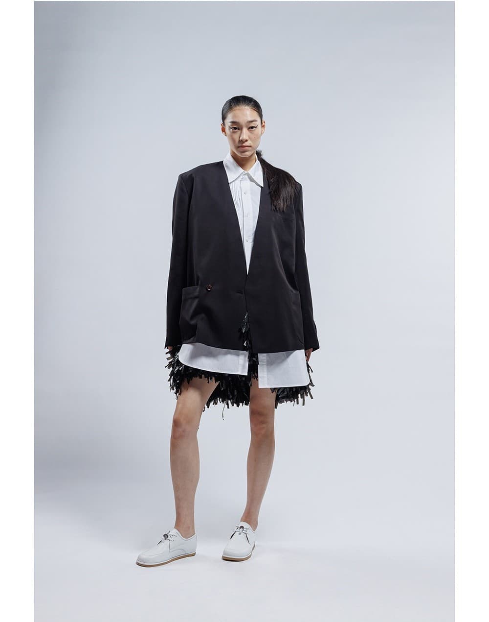Pure Cotton Tailored Long Shirt — vue 3