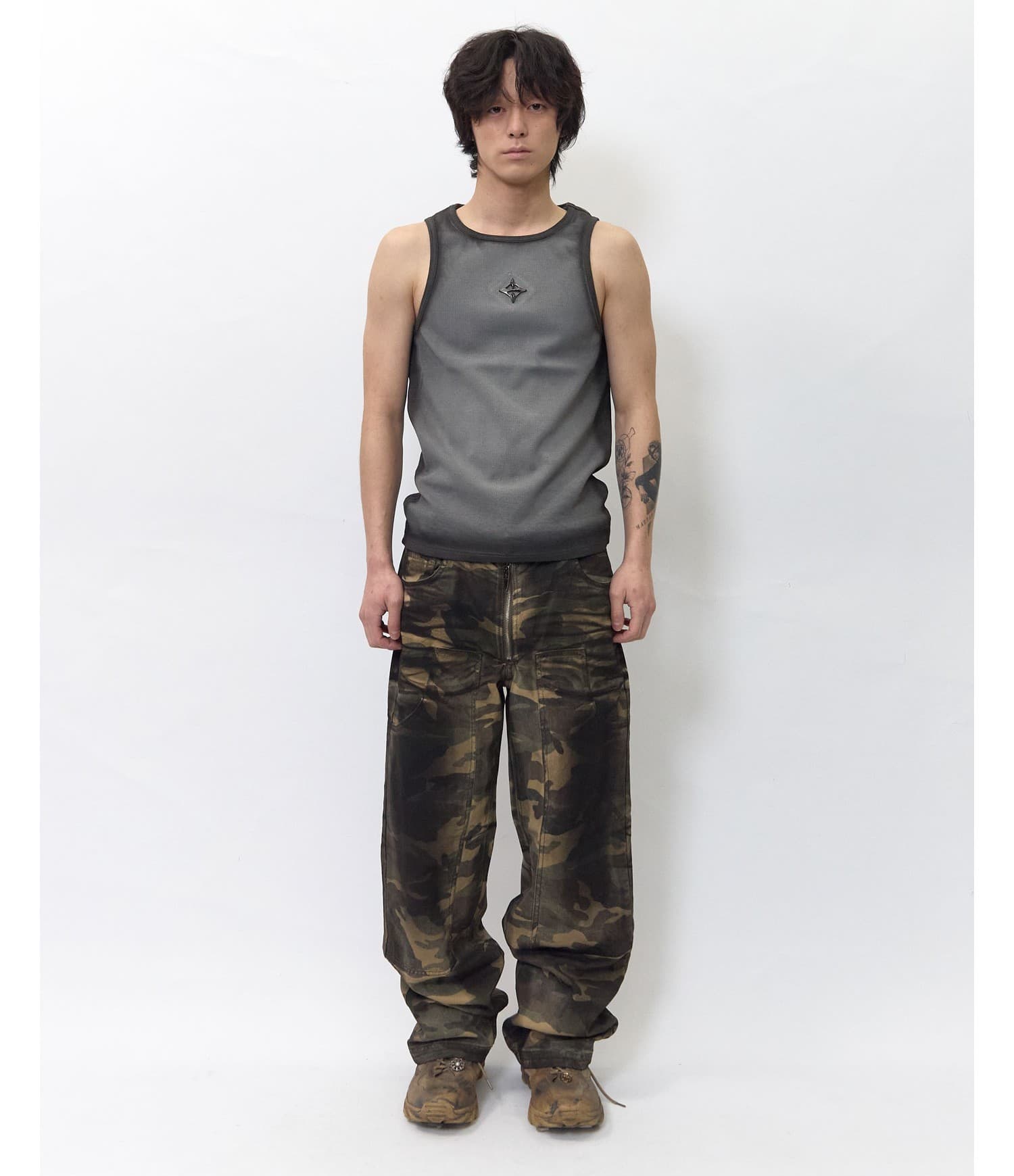 Logo Rivet Gradation Washing Sleeveless — vue 2