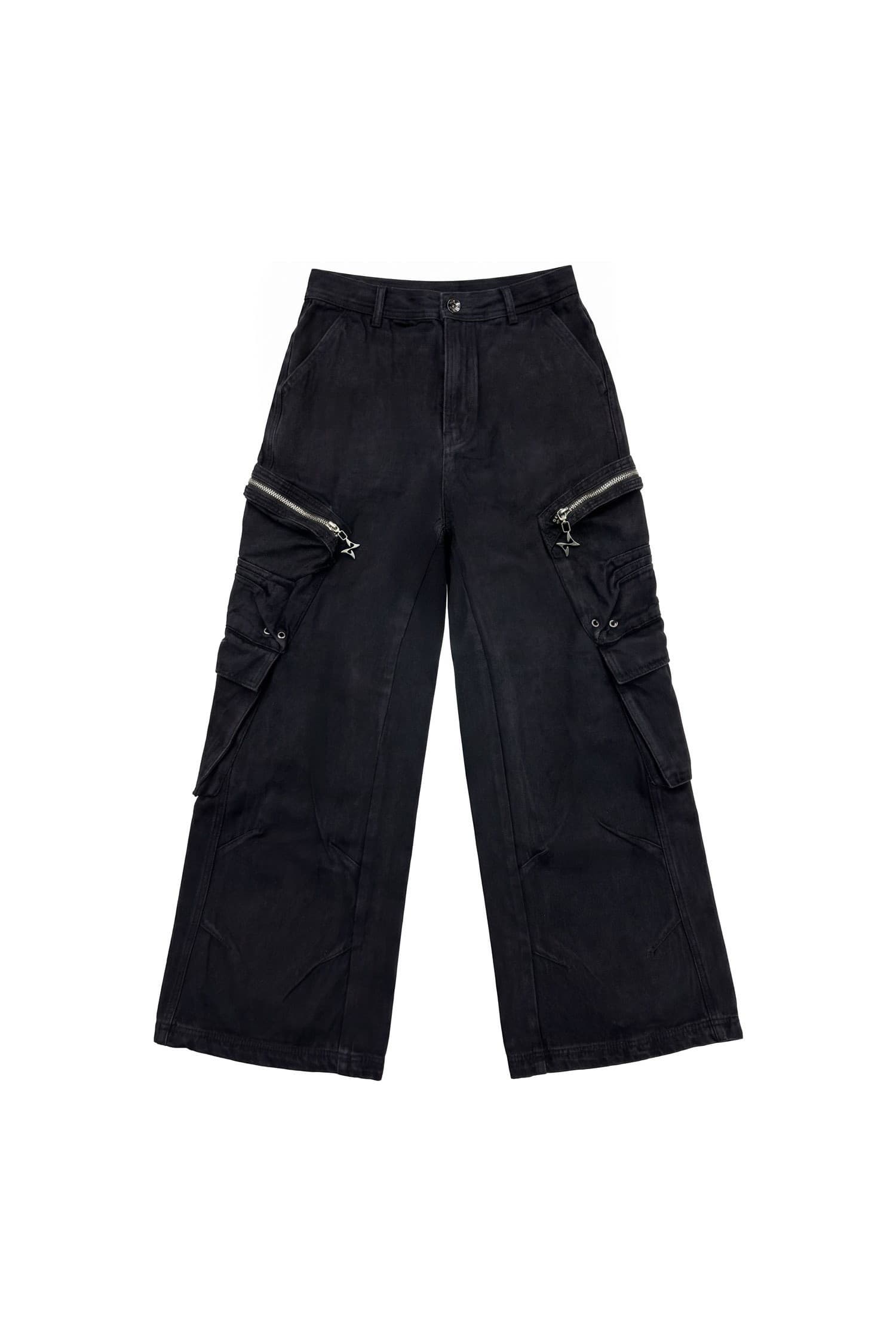 Multi Pocket Wide Cargo Pants — vue 5