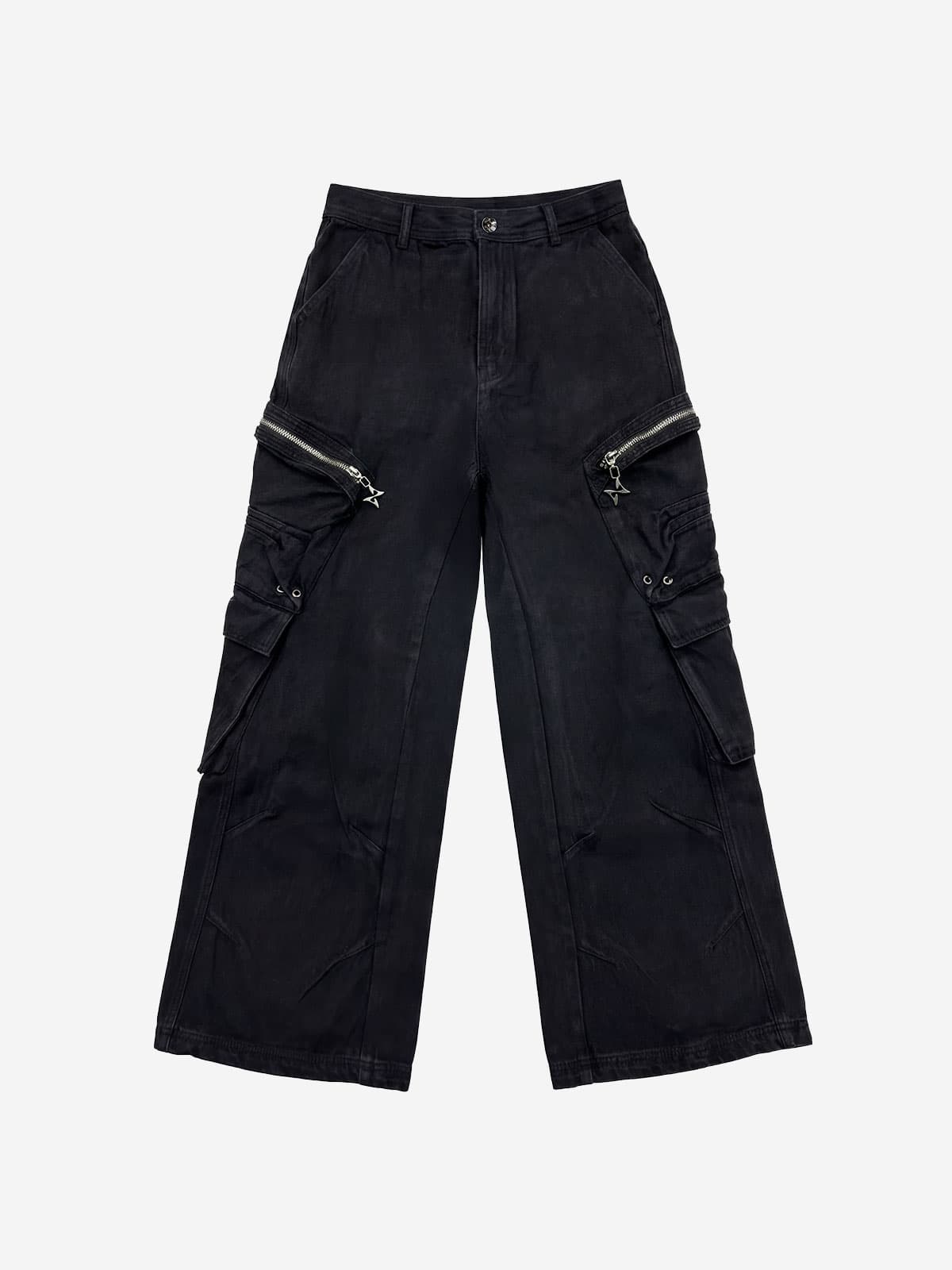 Multi Pocket Wide Cargo Pants — vue 1
