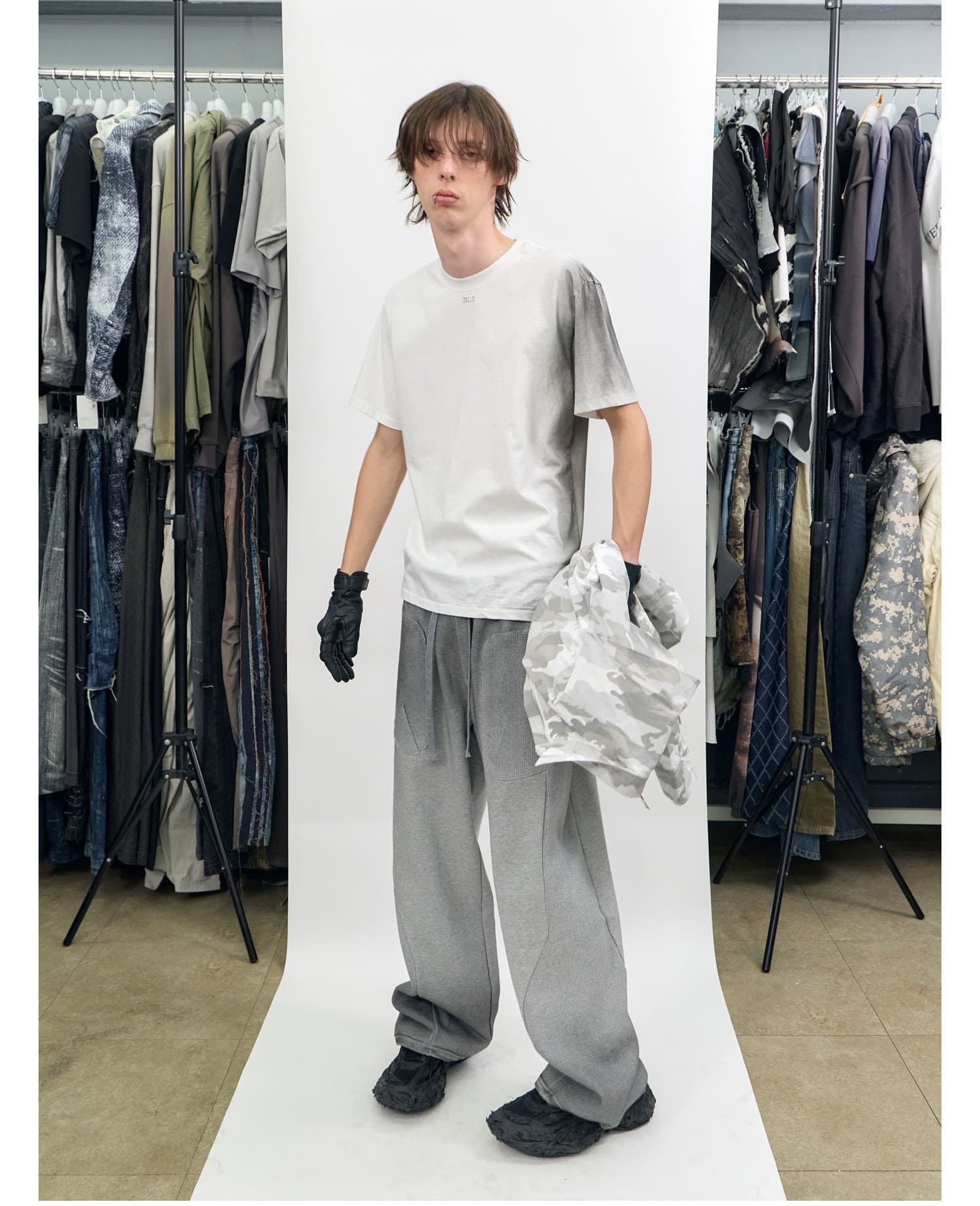 Silhouette Graphic Oversized T-Shirt Ivory — vue 5