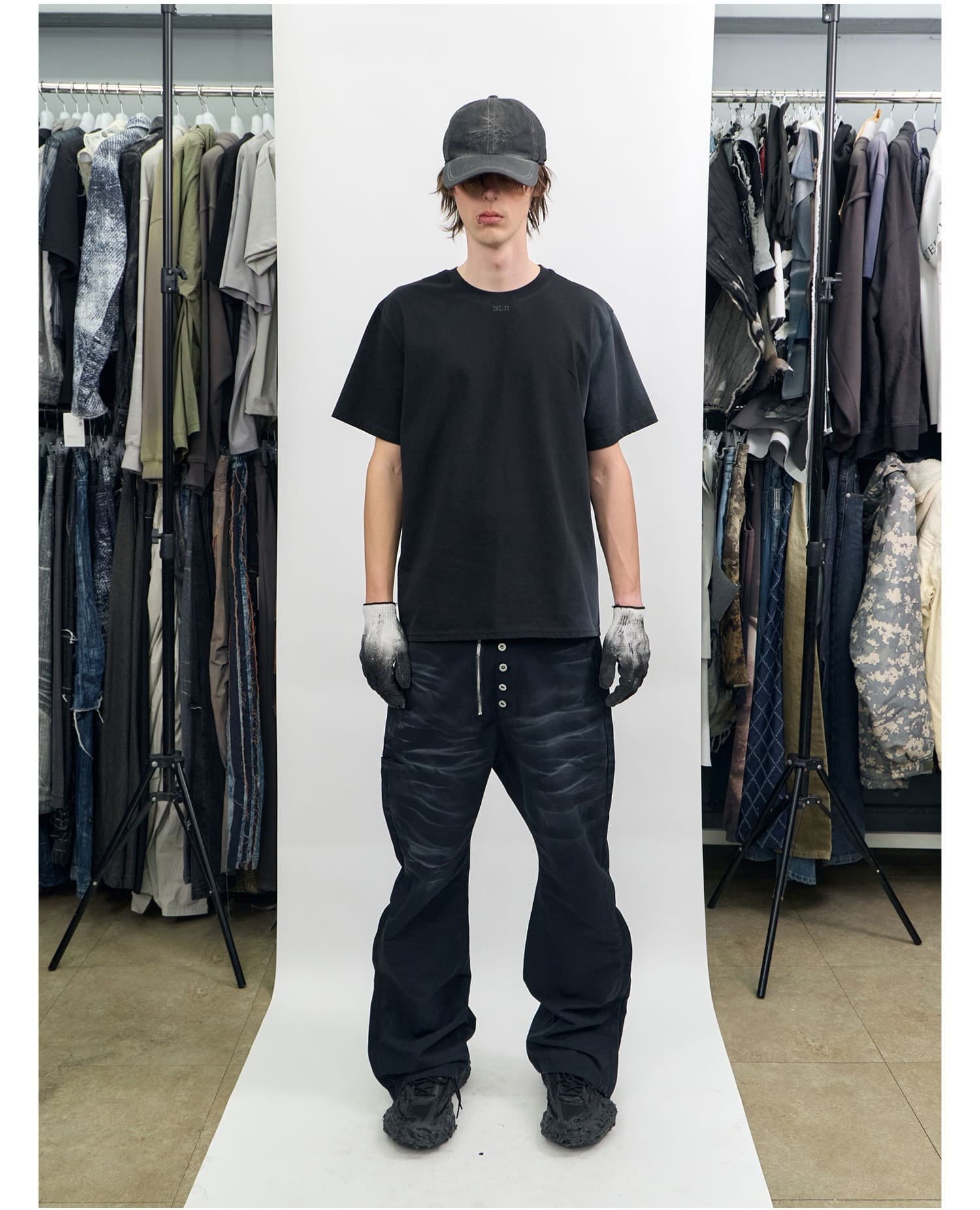 Silhouette Graphic Oversized T-Shirt Black — vue 2