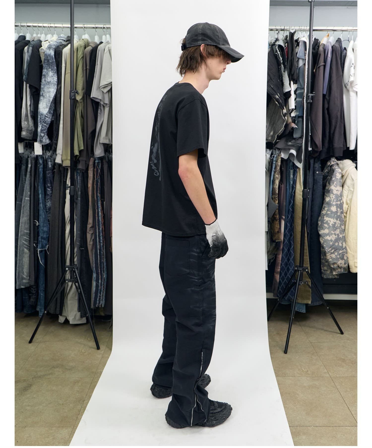 Silhouette Graphic Oversized T-Shirt Black — vue 6
