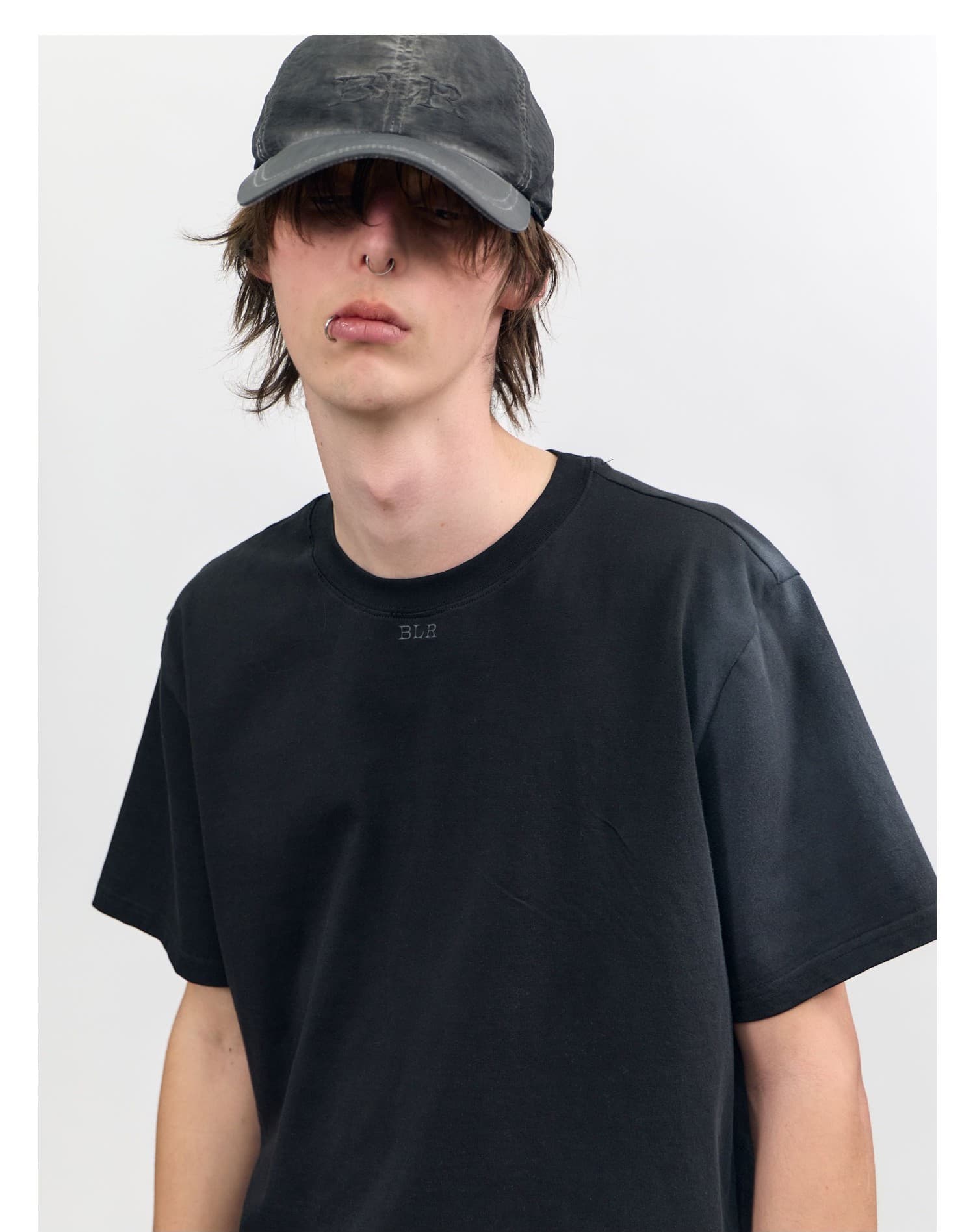 Silhouette Graphic Oversized T-Shirt Black — vue 8
