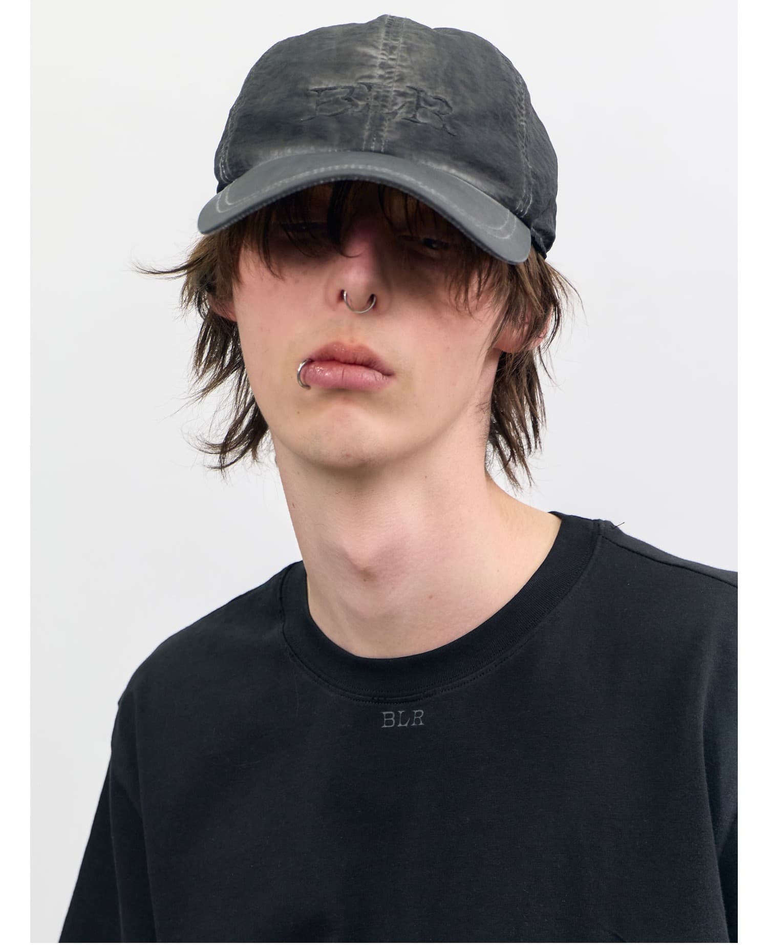Logo Vintage Washed Nylon Ball Cap — vue 7