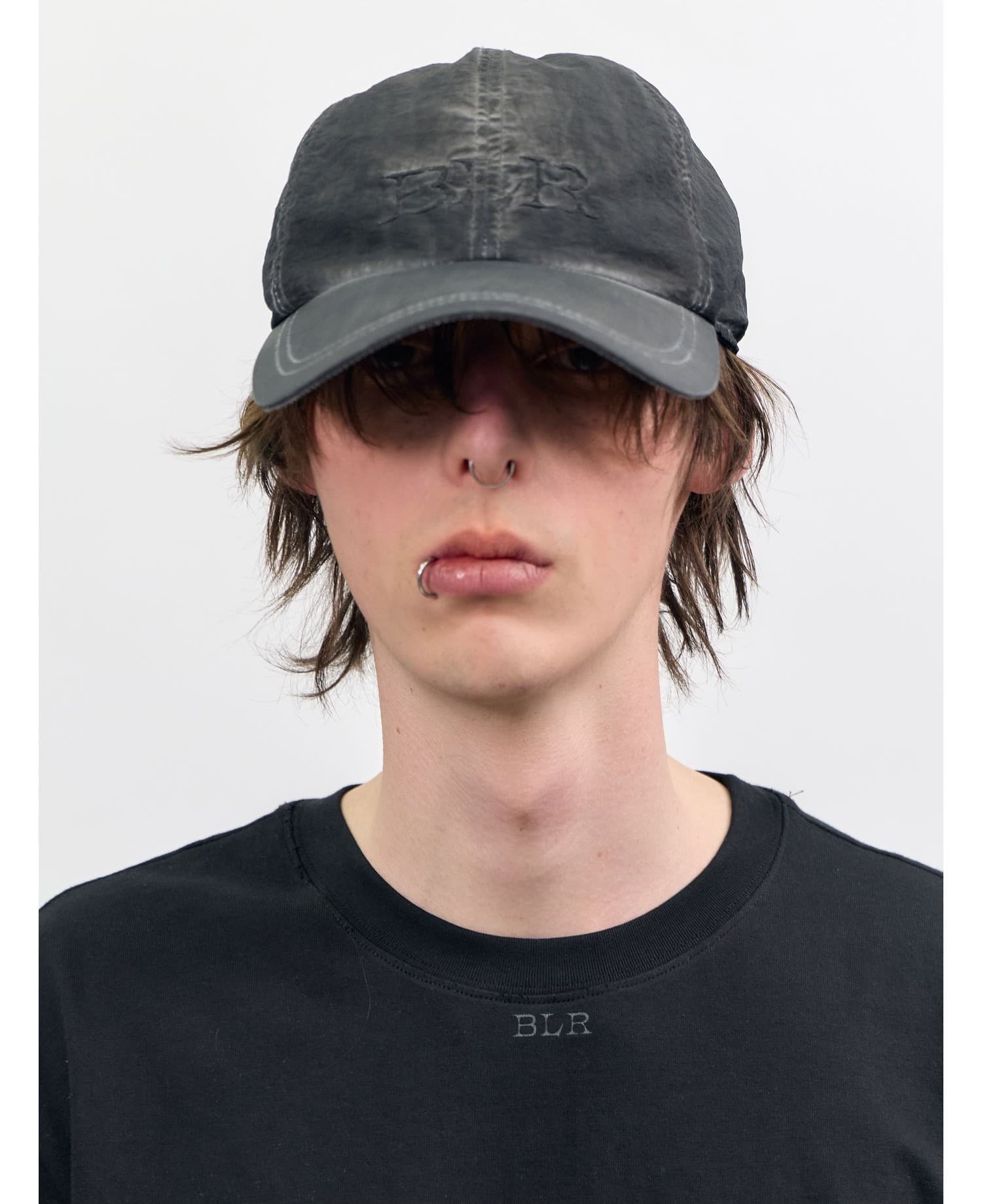 Logo Vintage Washed Nylon Ball Cap — vue 8