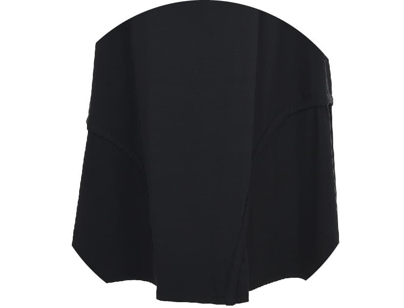 Cut-Out Detail Banding Skirt Black — vue 5