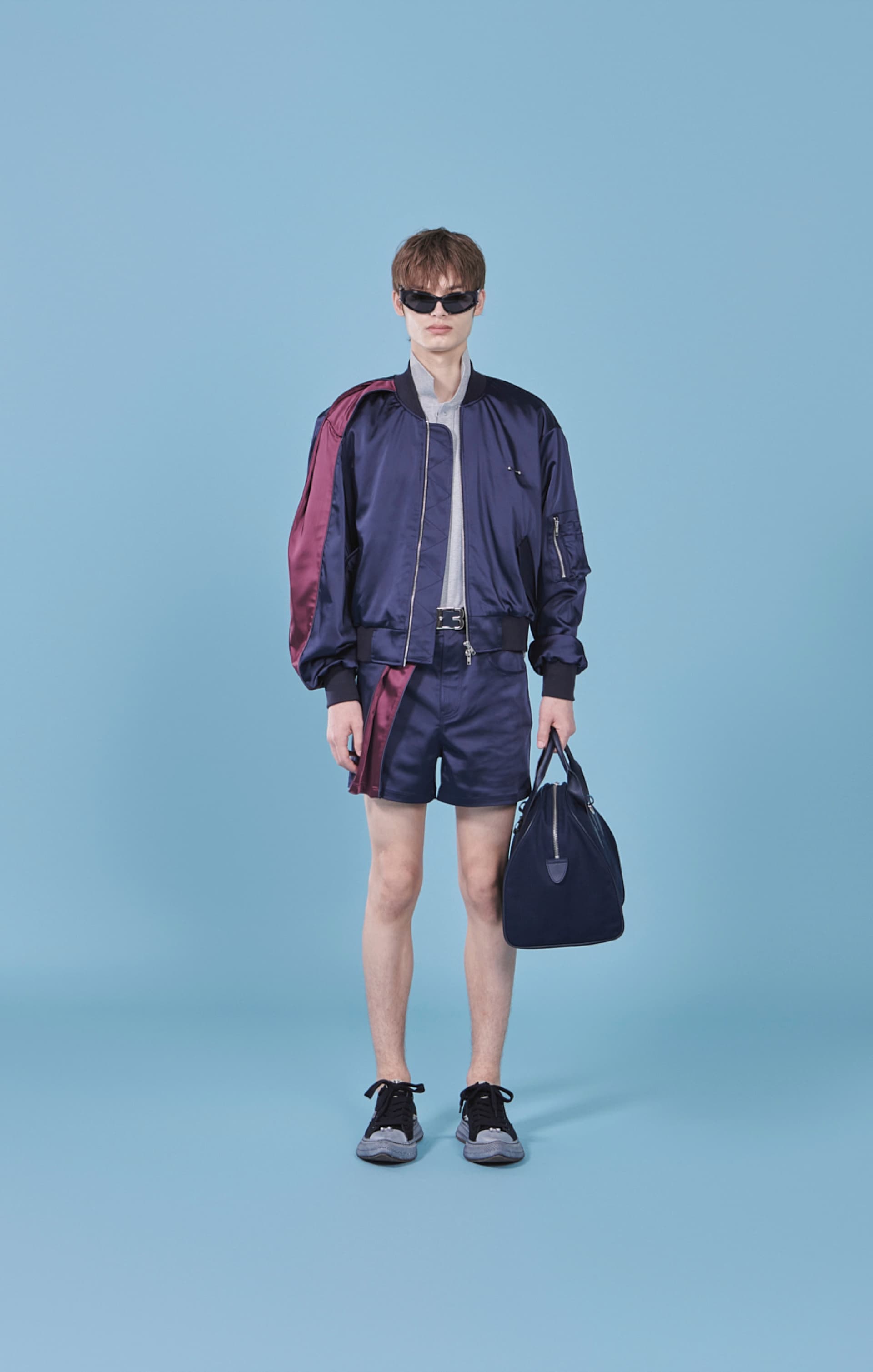 Two Tone Double Tuck Bomber Jacket — vue 6