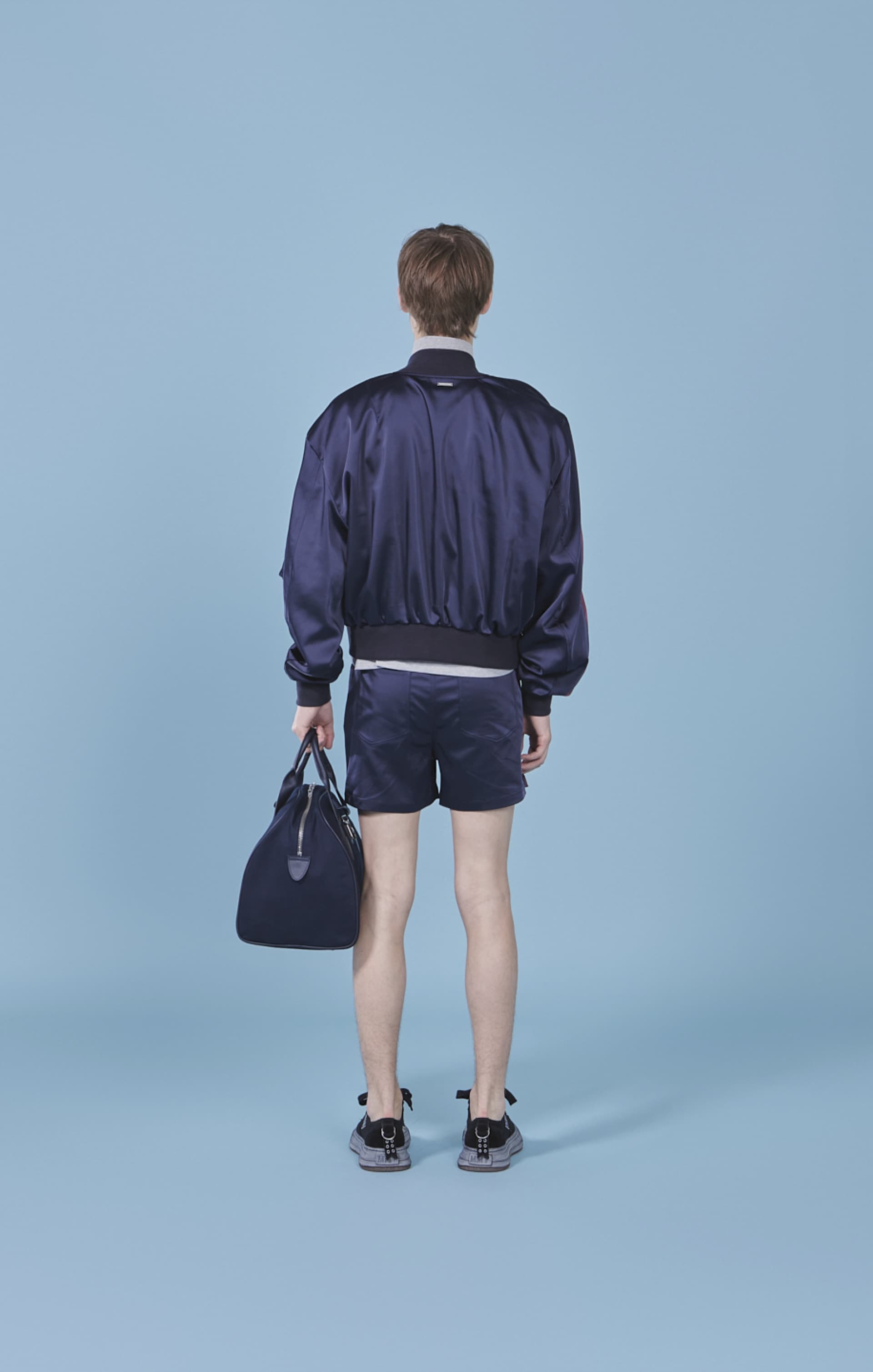 Two Tone Double Tuck Bomber Jacket — vue 8