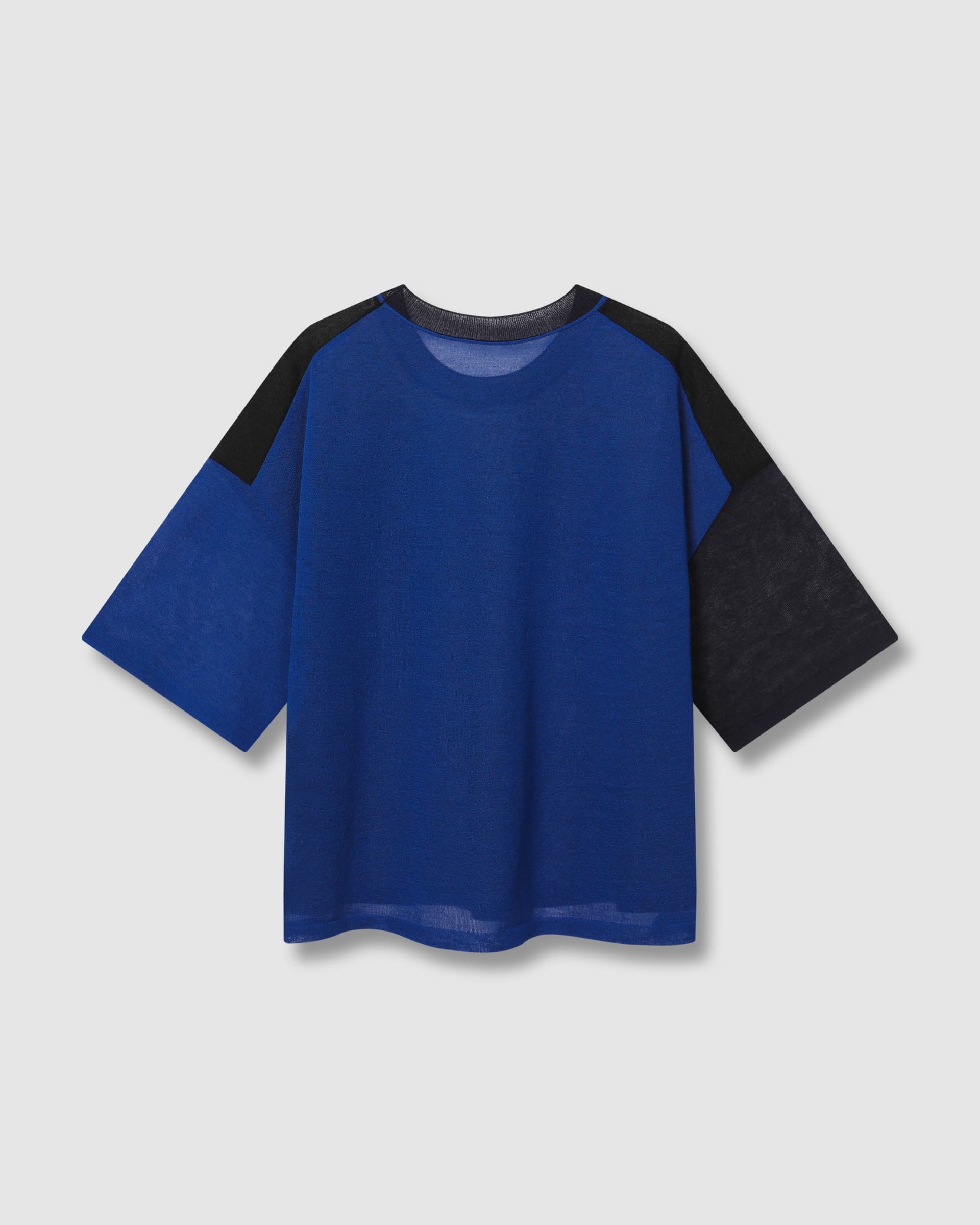 Color Mix Sheer Knit Blue PT — vue 3