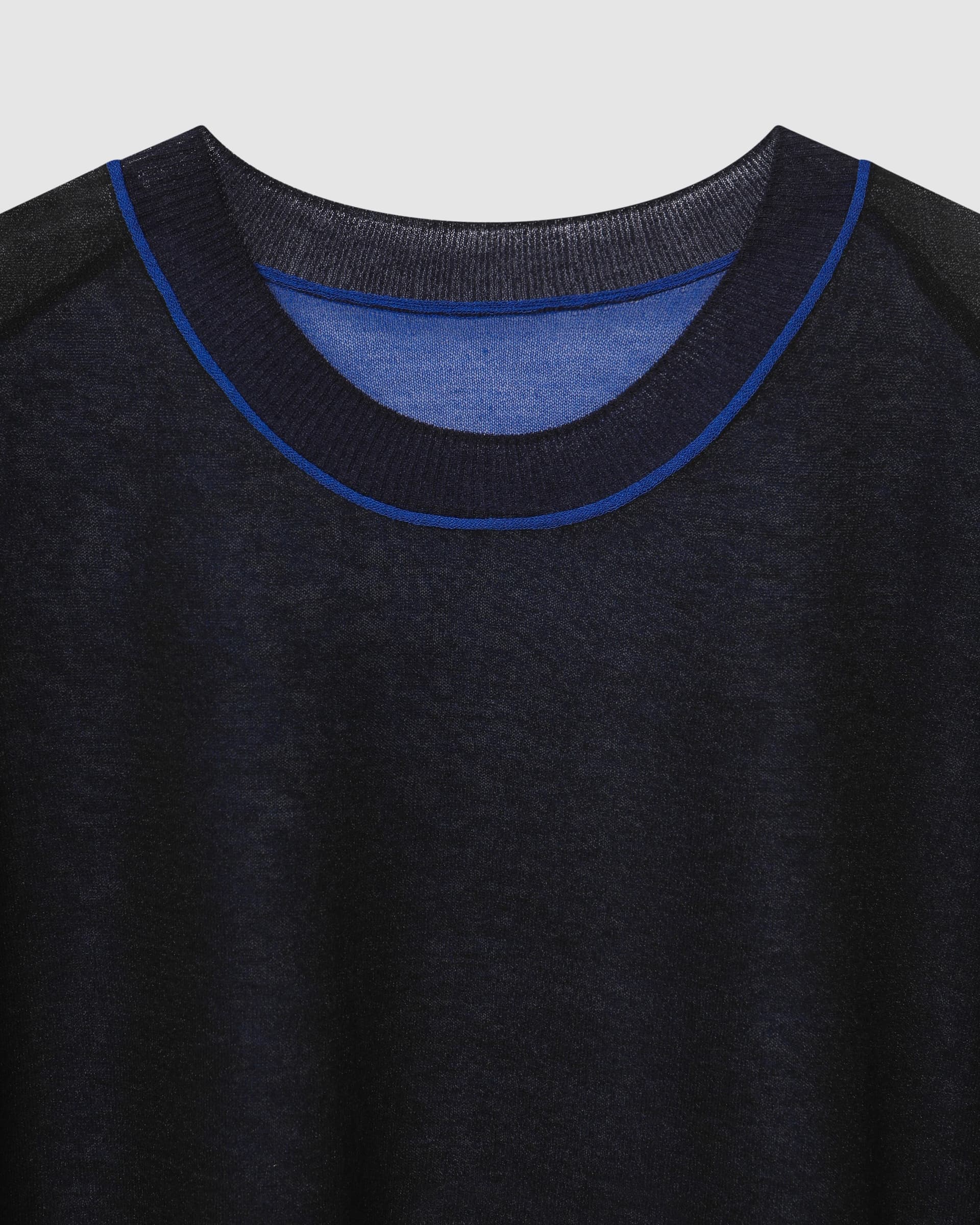 Color Mix Sheer Knit Blue PT — vue 4