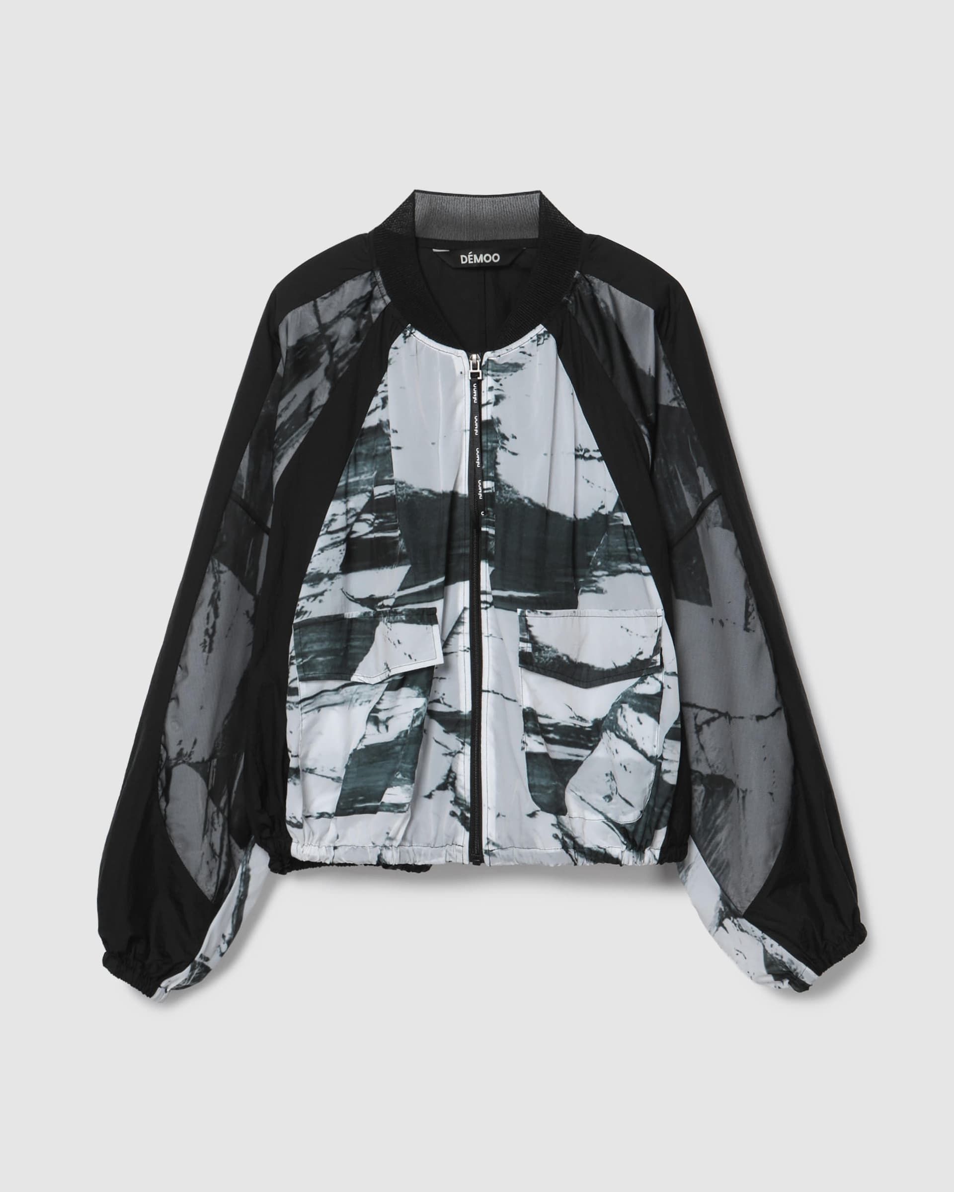 Marble Print Jacket Black PT — vue 2