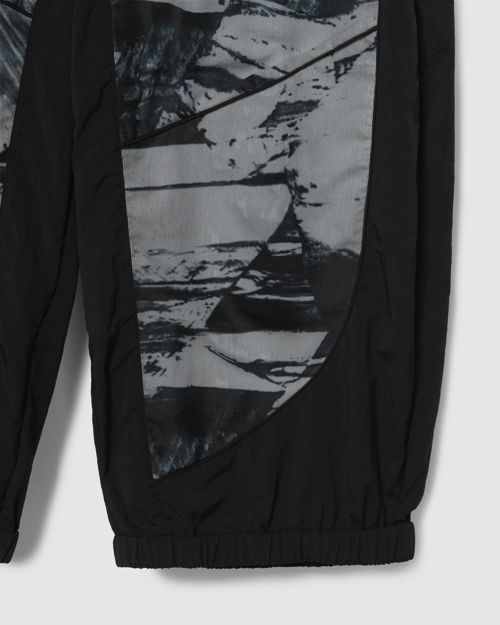 Print Mesh Banding Pants Black PT — vue 5