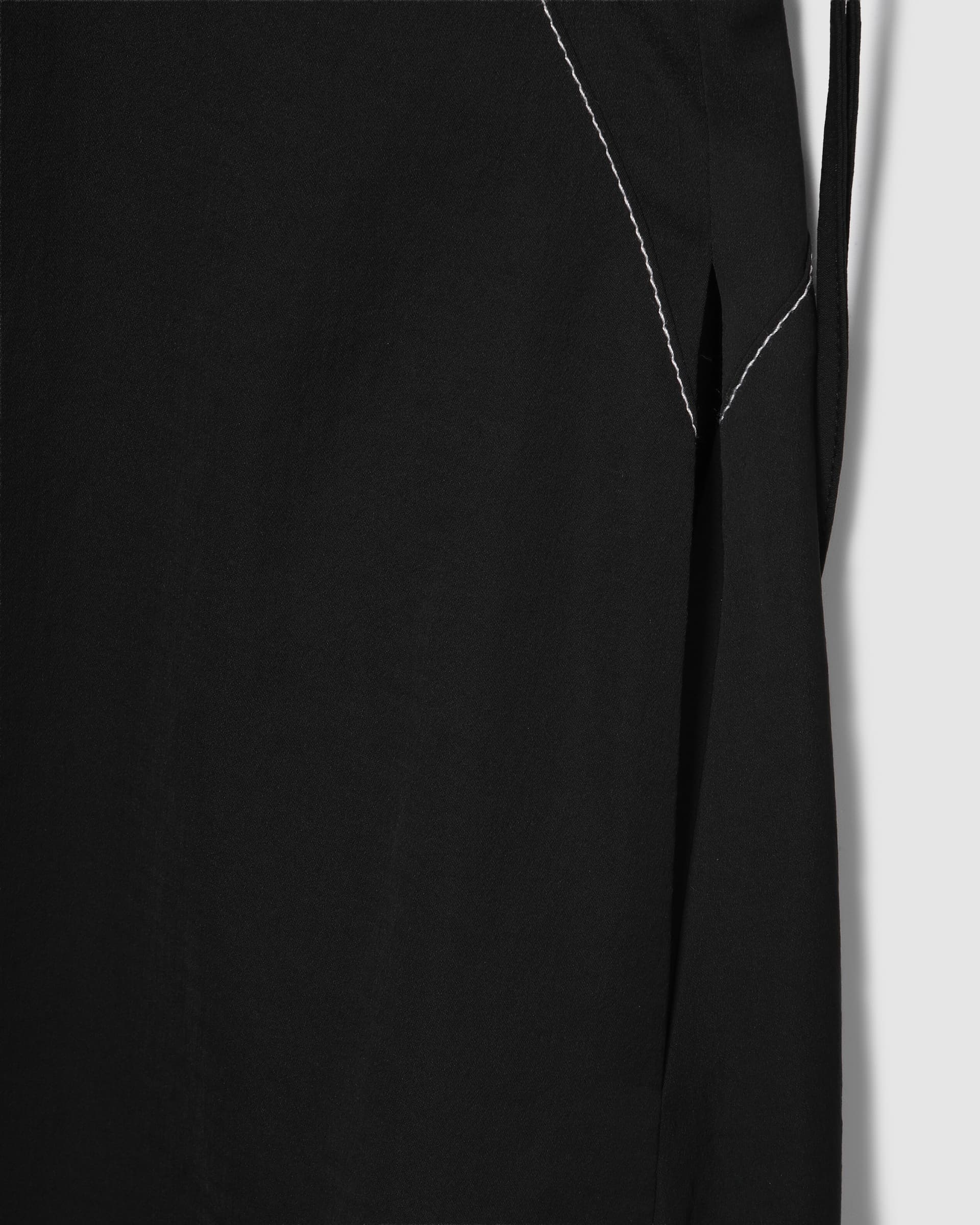 Balloon Stitch Long Dress Black — vue 5