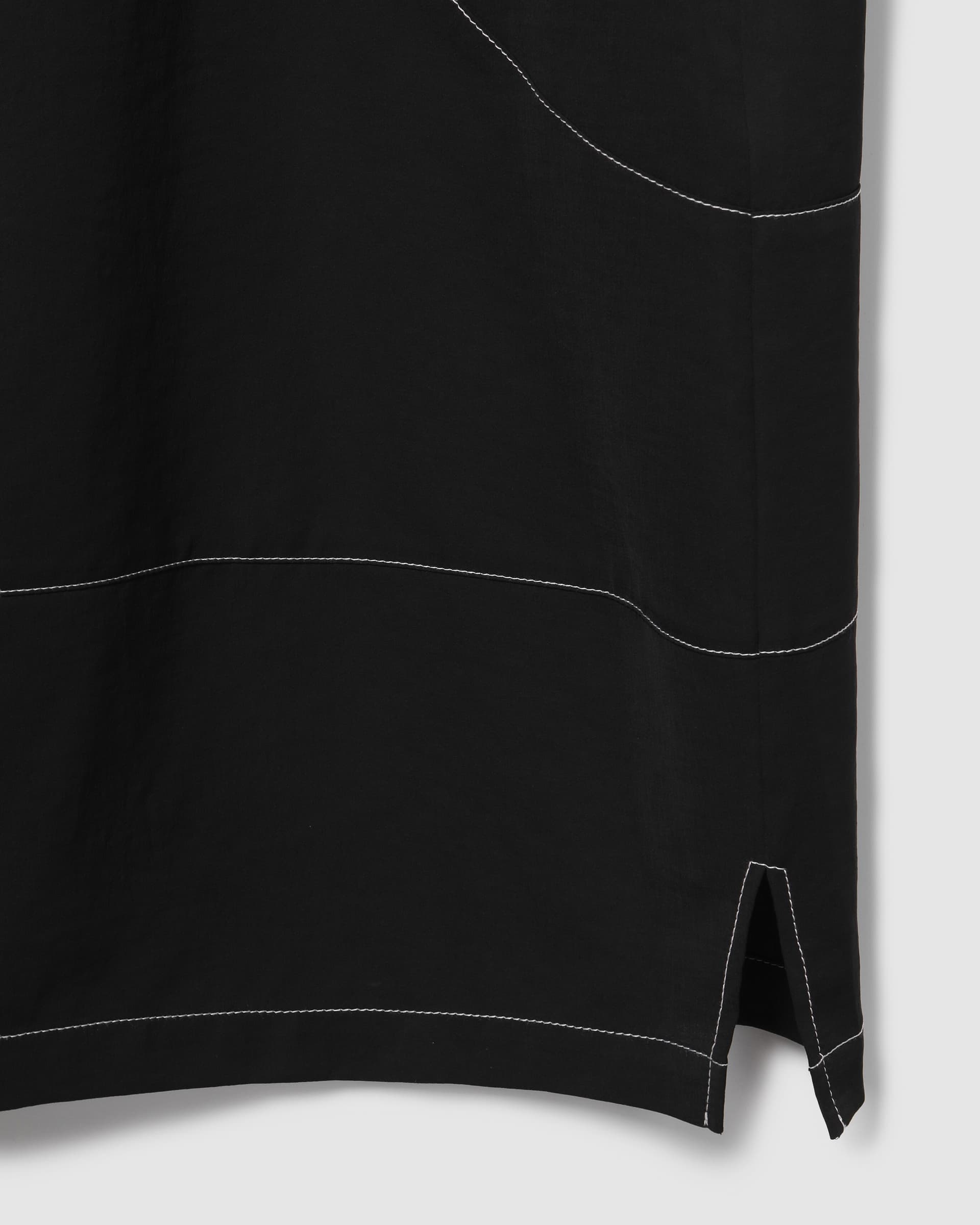 Balloon Stitch Long Dress Black — vue 6