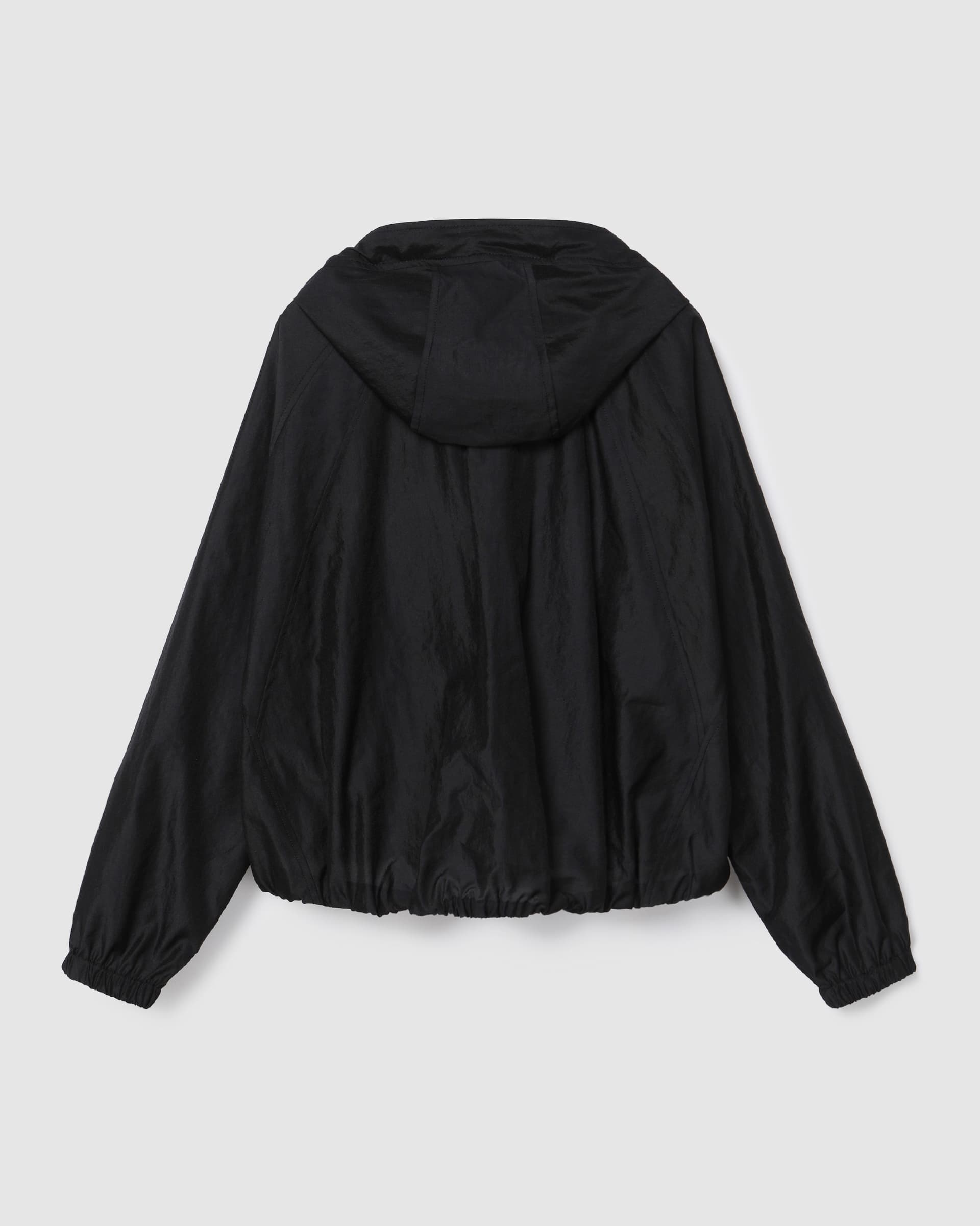 Hooded Zip-Up Jacket Black — vue 3