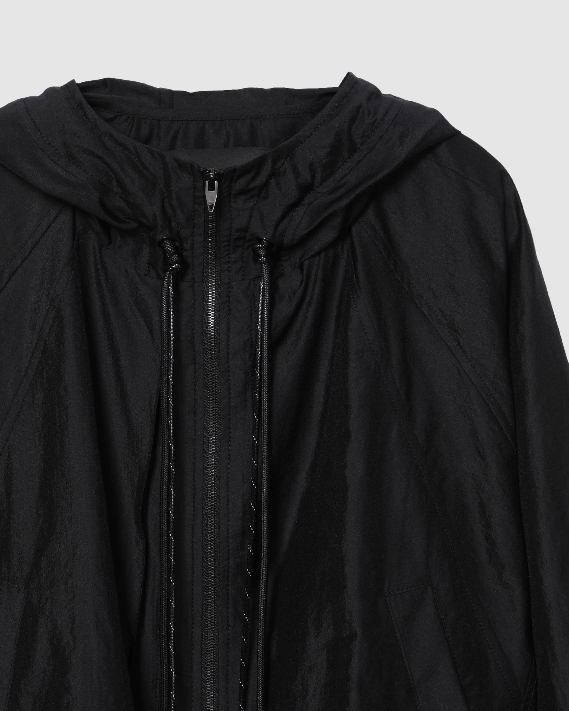 Hooded Zip-Up Jacket Black — vue 4