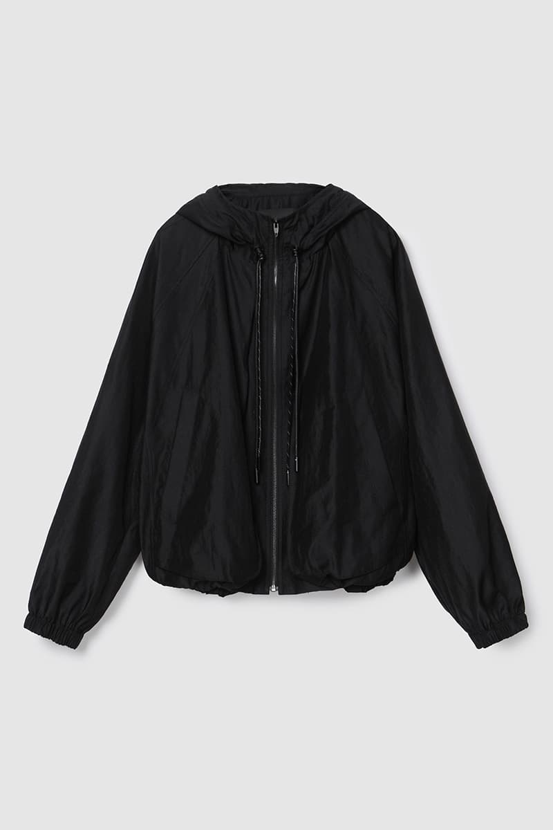 Hooded Zip-Up Jacket Black — vue 1