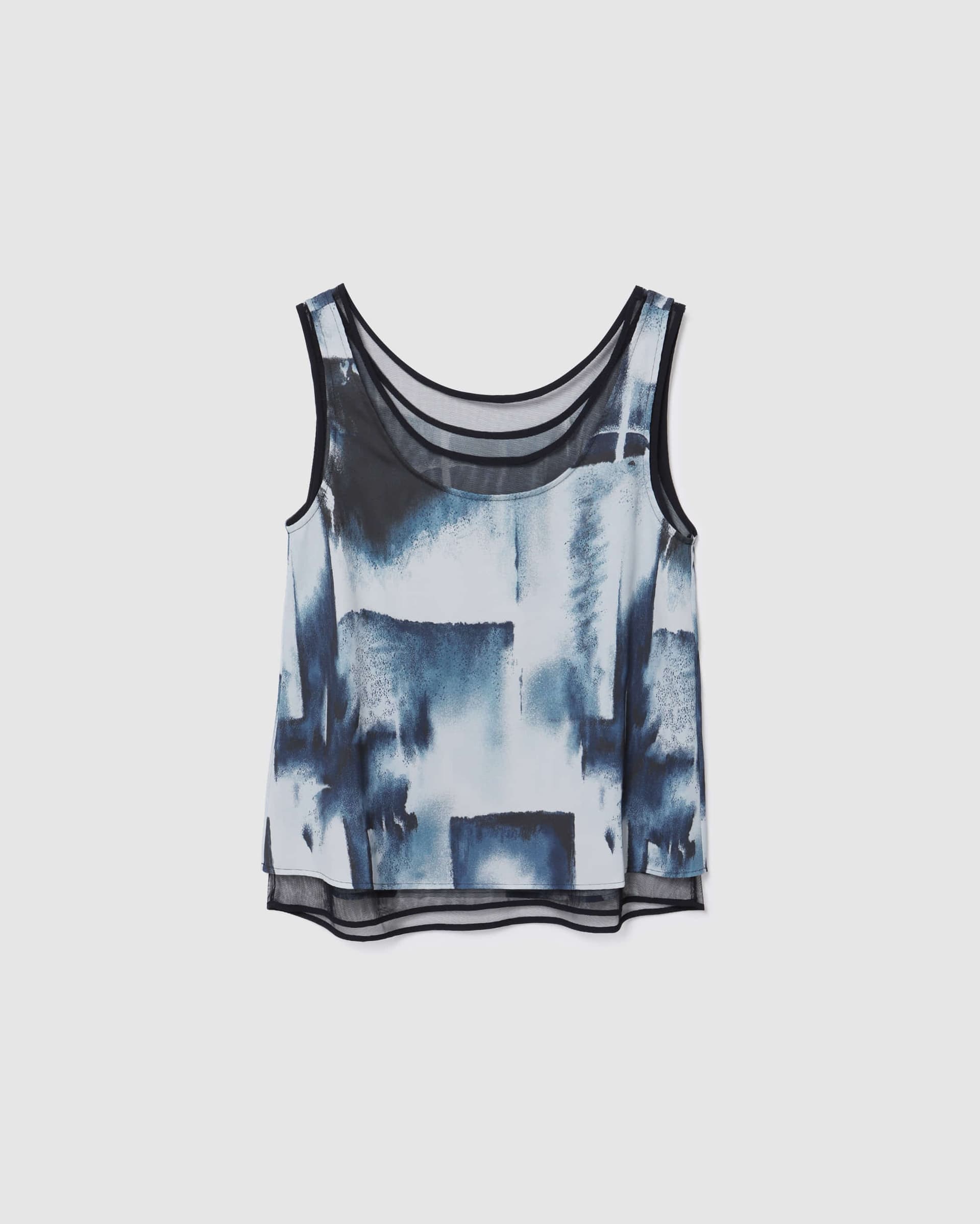 Double Layer Sleeveless Blue PT — vue 2