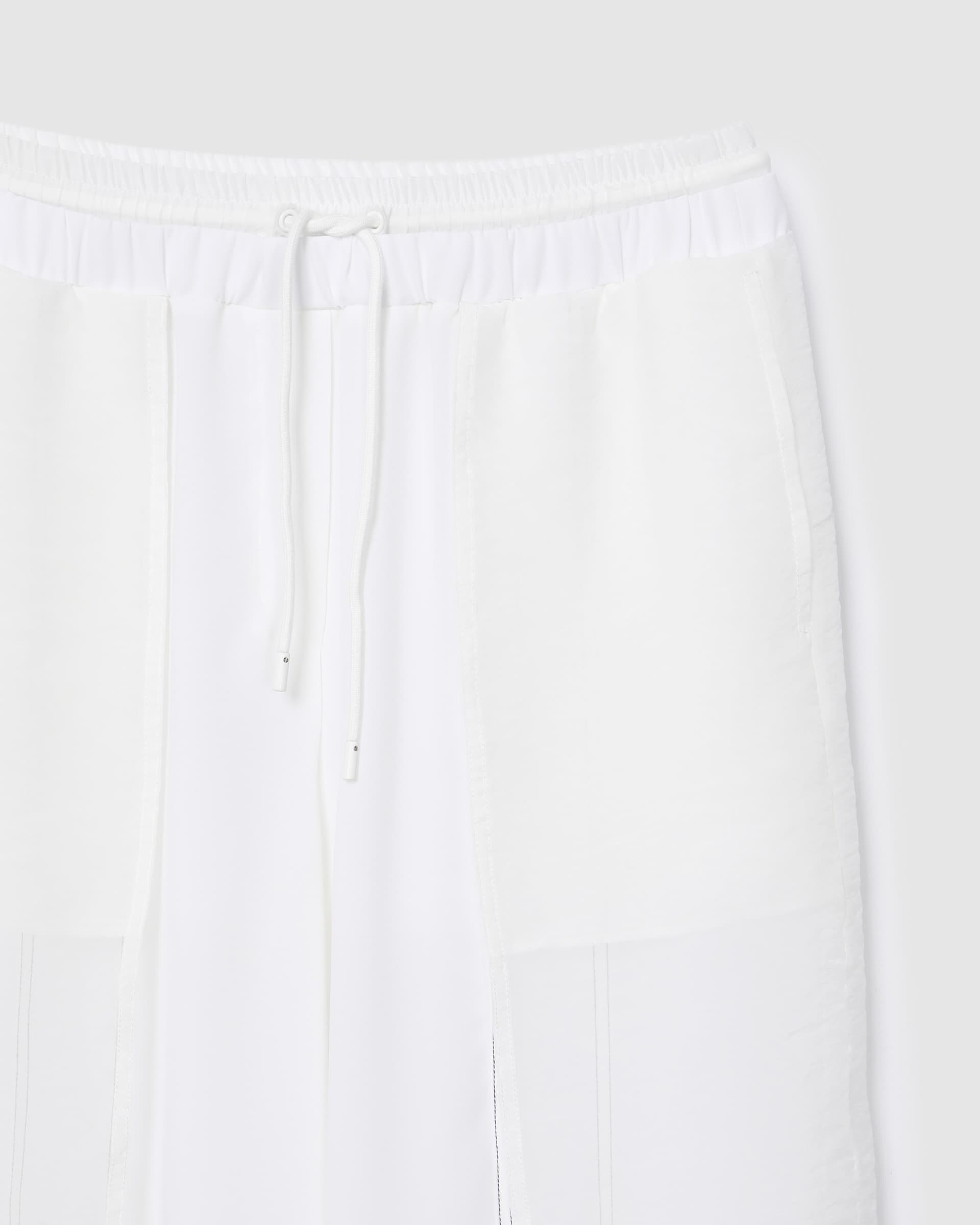 Contrast Stitch Pants White — vue 4