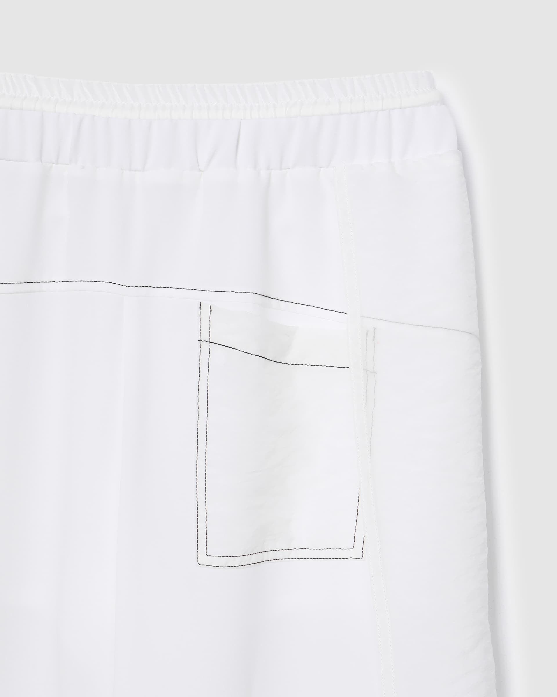 Contrast Stitch Pants White — vue 5