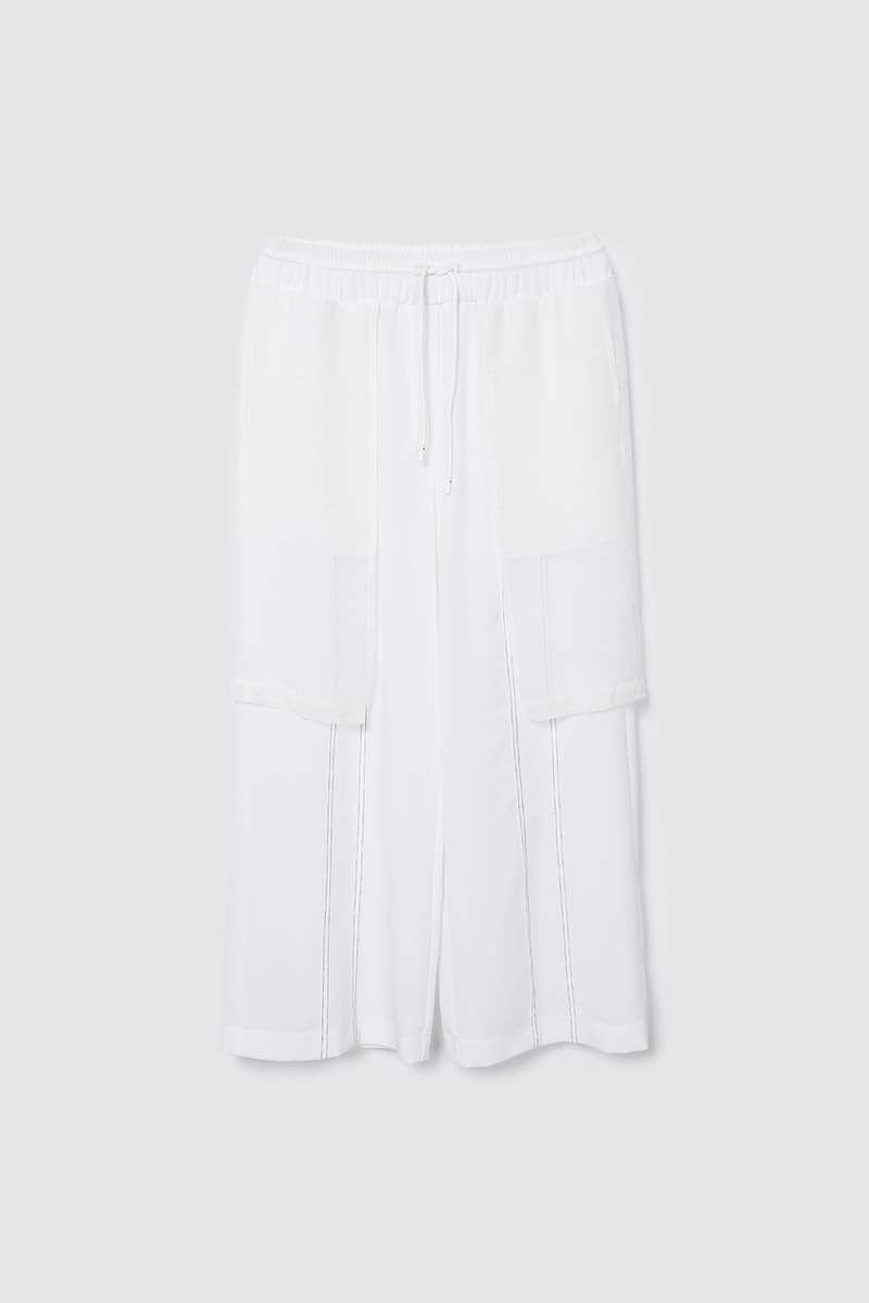 Contrast Stitch Pants White — vue 1