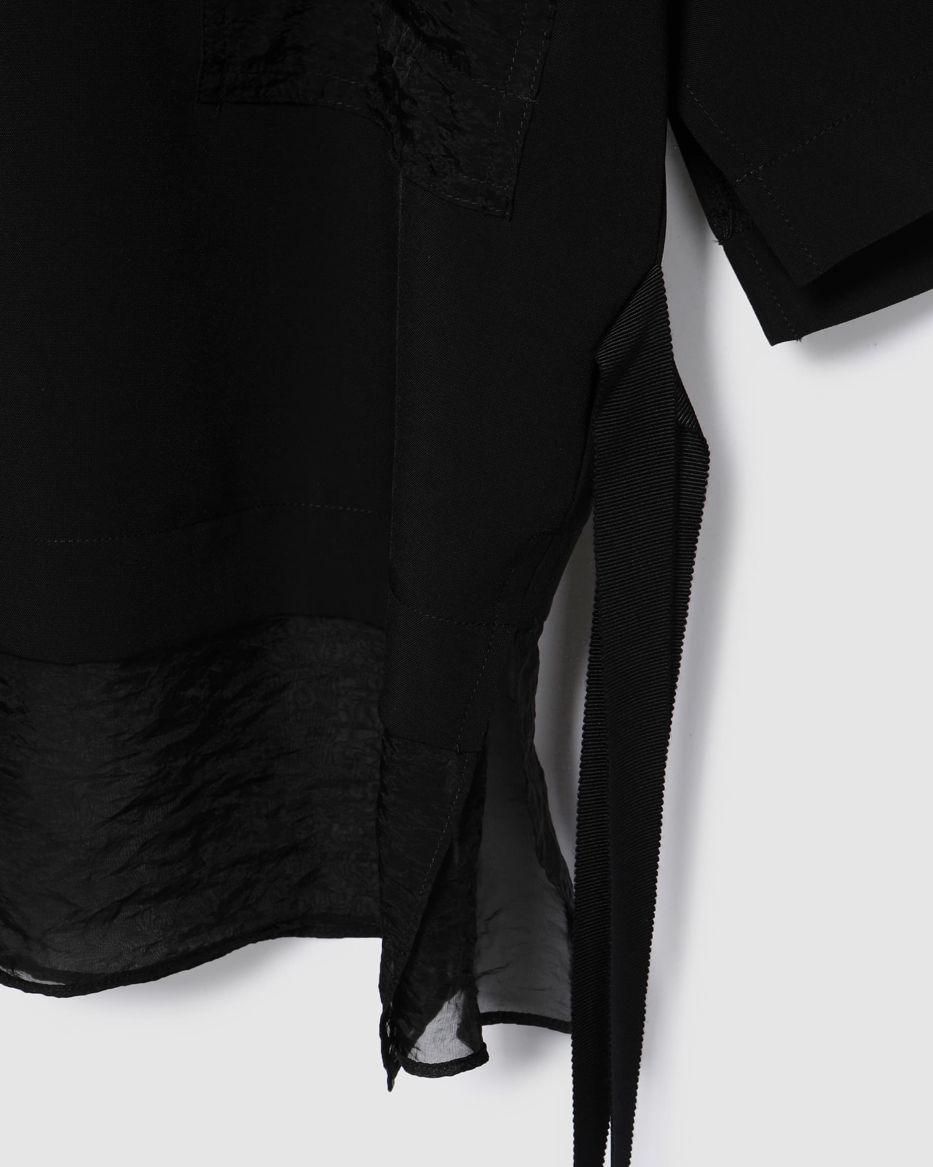 Contrast Stitch Blouse Black — vue 6
